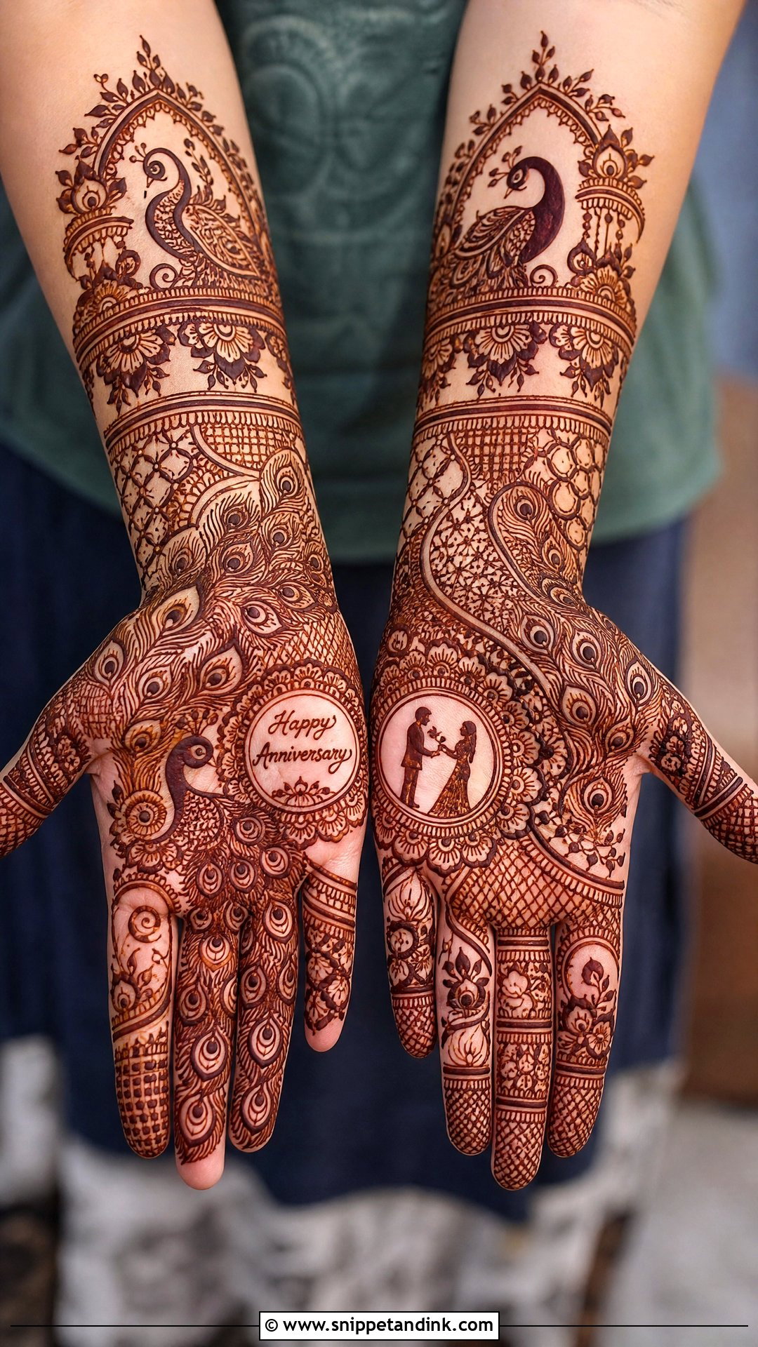 Peacock Anniversary Mehndi Design - Snippet and Ink - 20 25 Anniversary Mehndi Design Ideas