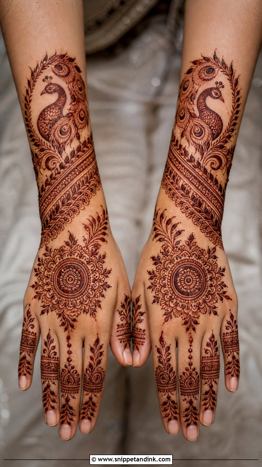 Peacock Banch Mehndi Design - Snippet and Ink - 30 Banch Mehndi Design Ideas
