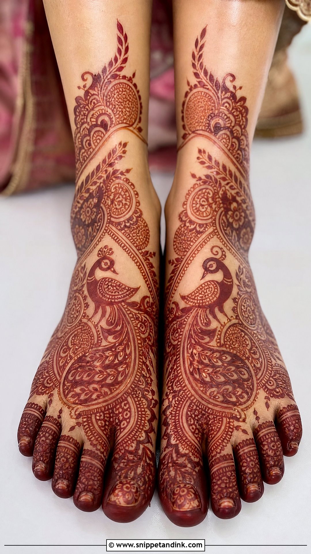 Peacock Bridal Feet Mehndi Design - Snippet and Ink - 20 Bridal Mehndi Designs Feet Brides