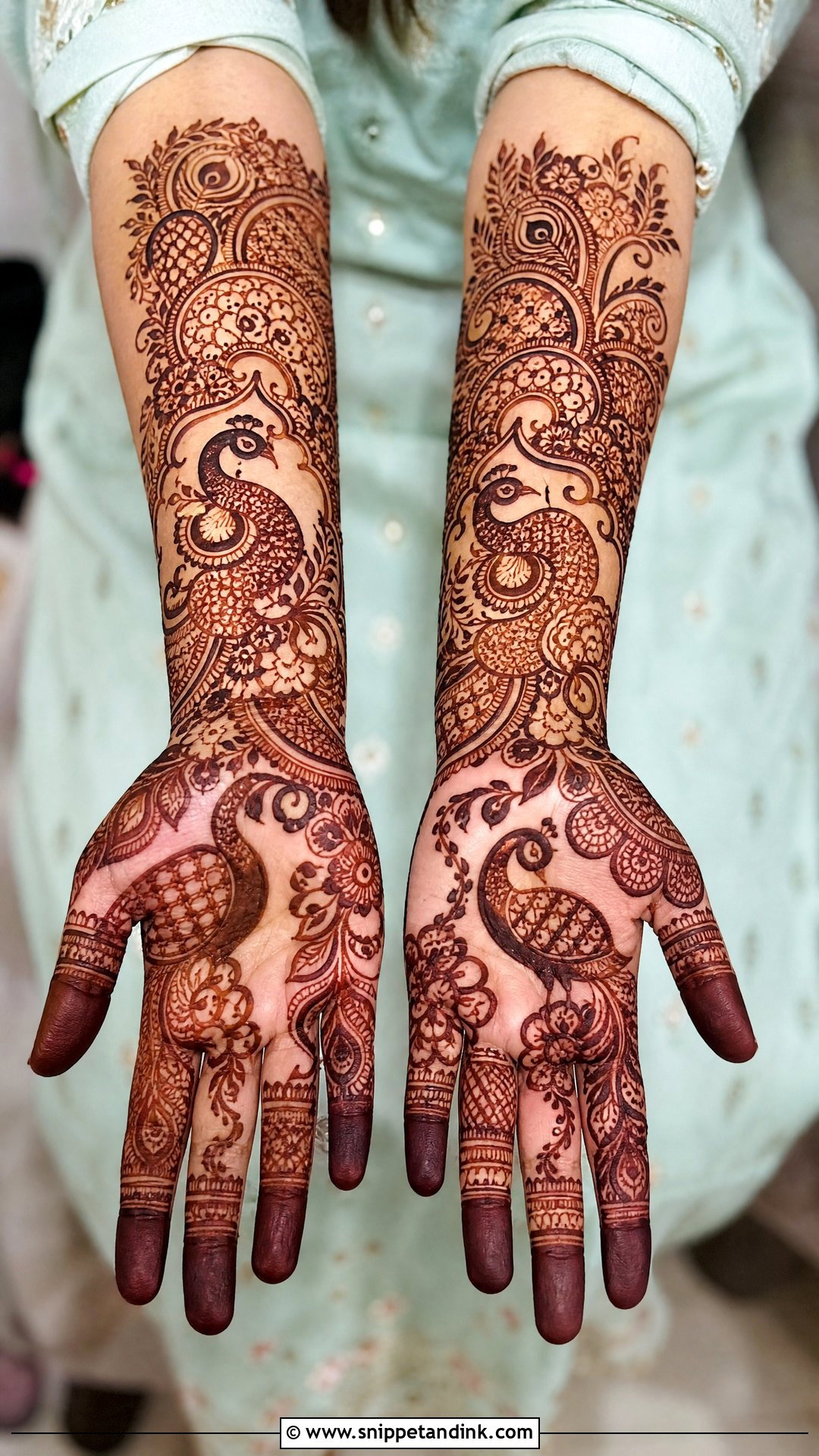 Peacock Bridal Mehandi Design - Snippet and Ink - 30 Latest Bridal Mehandi Designs