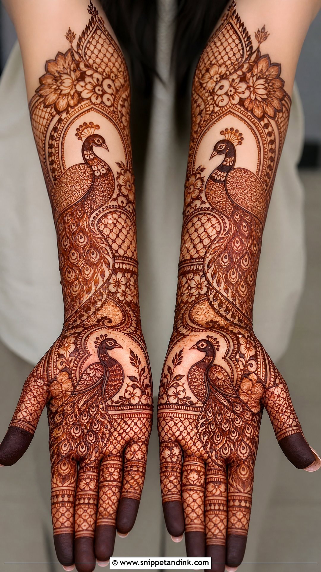 Peacock Bridal Mehndi - Snippet and Ink - 25 Bridal Mehndi Mehendi Designs for Bride
