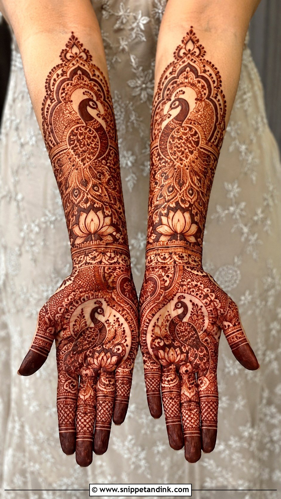 Peacock Bridal Mehndi - Snippet and Ink - 30 New Unique Mehndi Designs