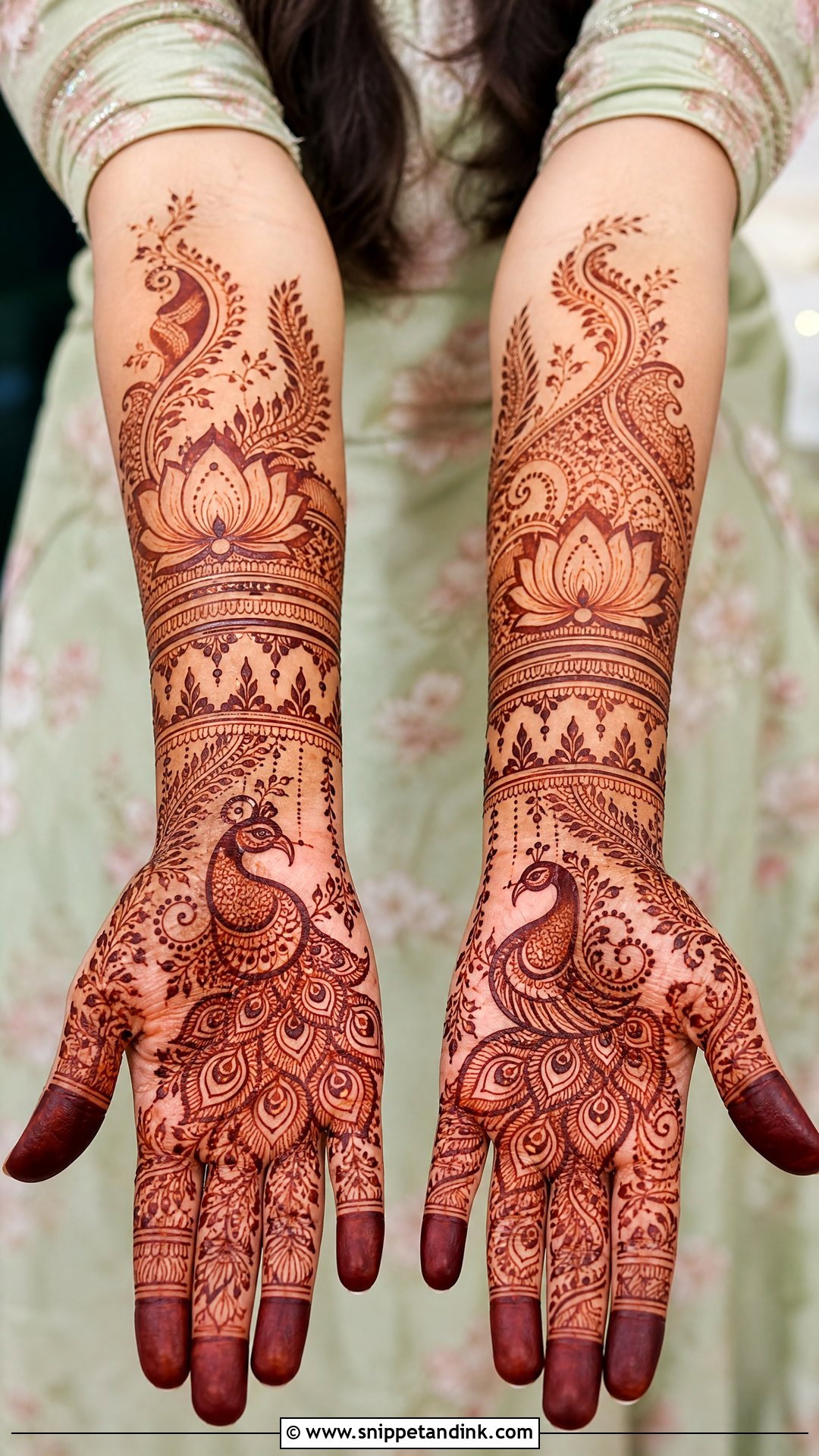 Peacock Bridal Mehndi Design - Snippet and Ink - 20 Indian Mehandi Design for Bridal Ideas