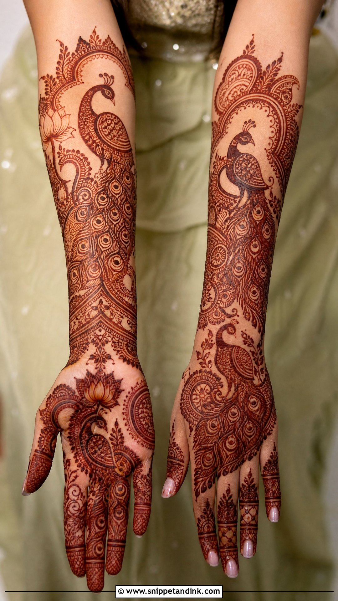 Peacock Bridal Mehndi Design - Snippet and Ink - 20 New Unique Bridal Mehndi Designs