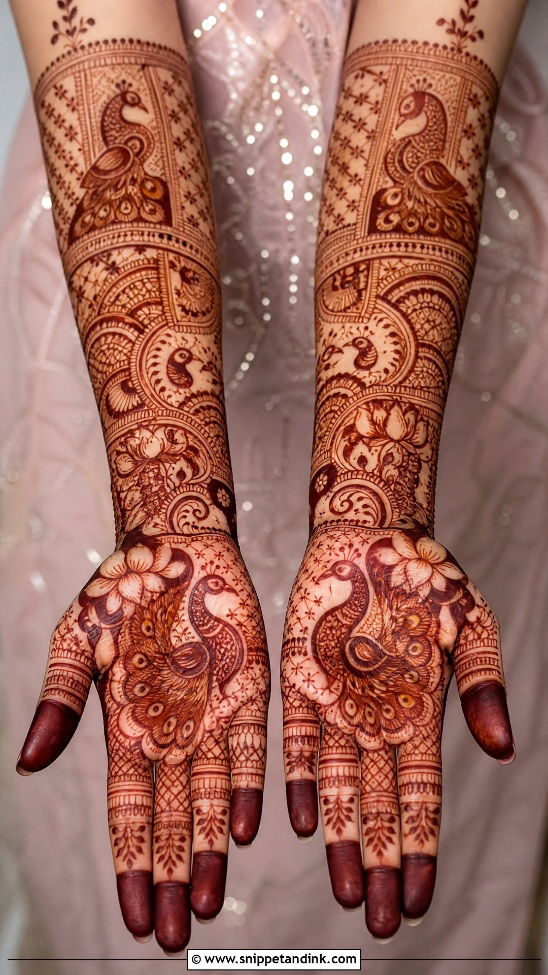 Peacock Bridal Mehndi Design - Snippet and Ink - 20 Trending Bridal Mehndi Designs 2025