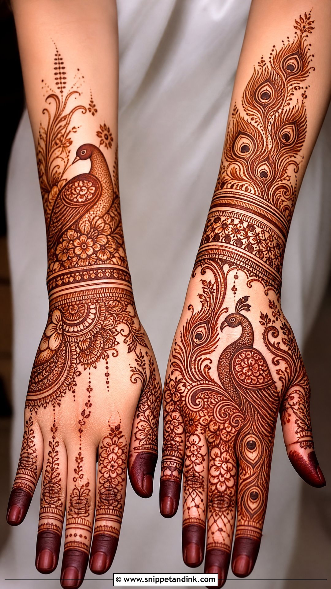 Peacock Bridal Mehndi Design - Snippet and Ink - 20 Unique Bridal Mehndi Mehandi Designs for Hands