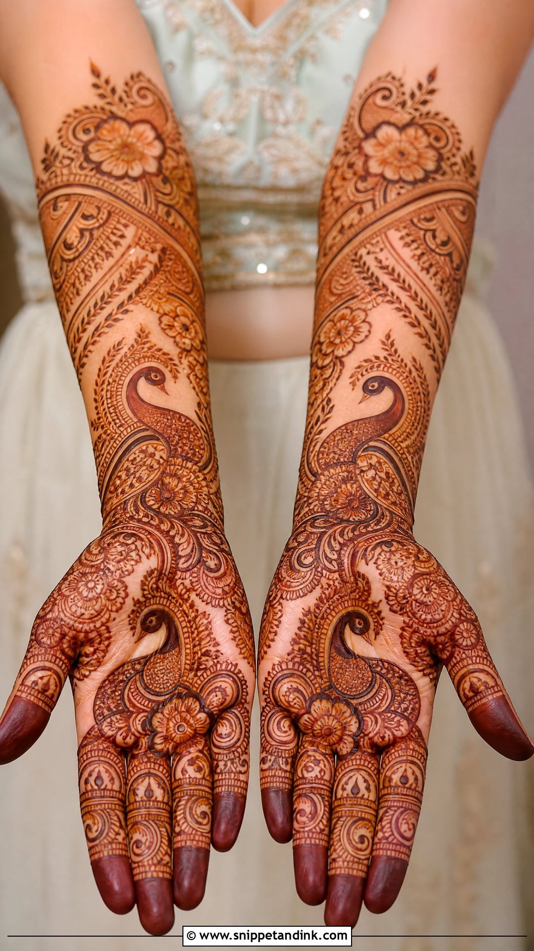 Peacock Bridal Mehndi Design - Snippet and Ink - 20 Wedding Mehndi Designs for Hands