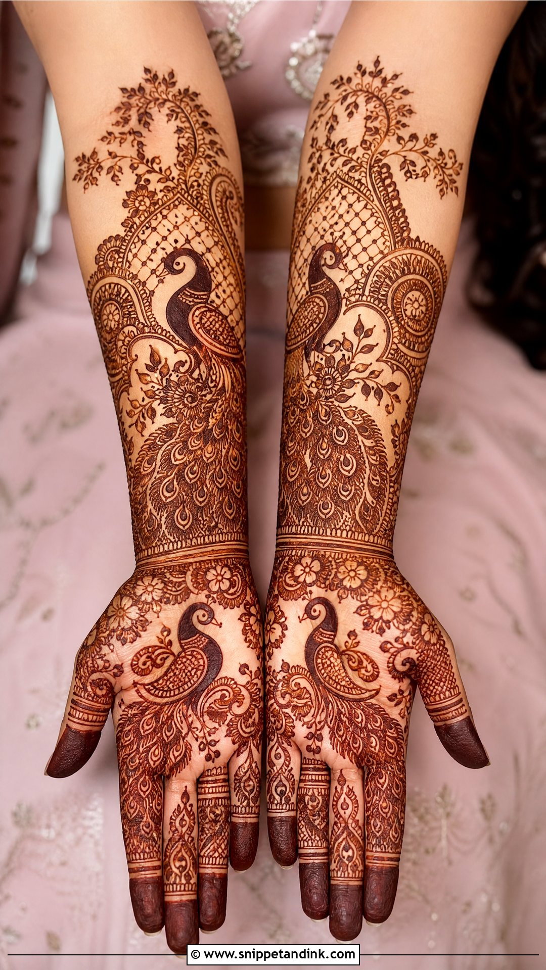 Peacock Bridal Mehndi Design - Snippet and Ink - 20 Bridal Mehndi Art Designs