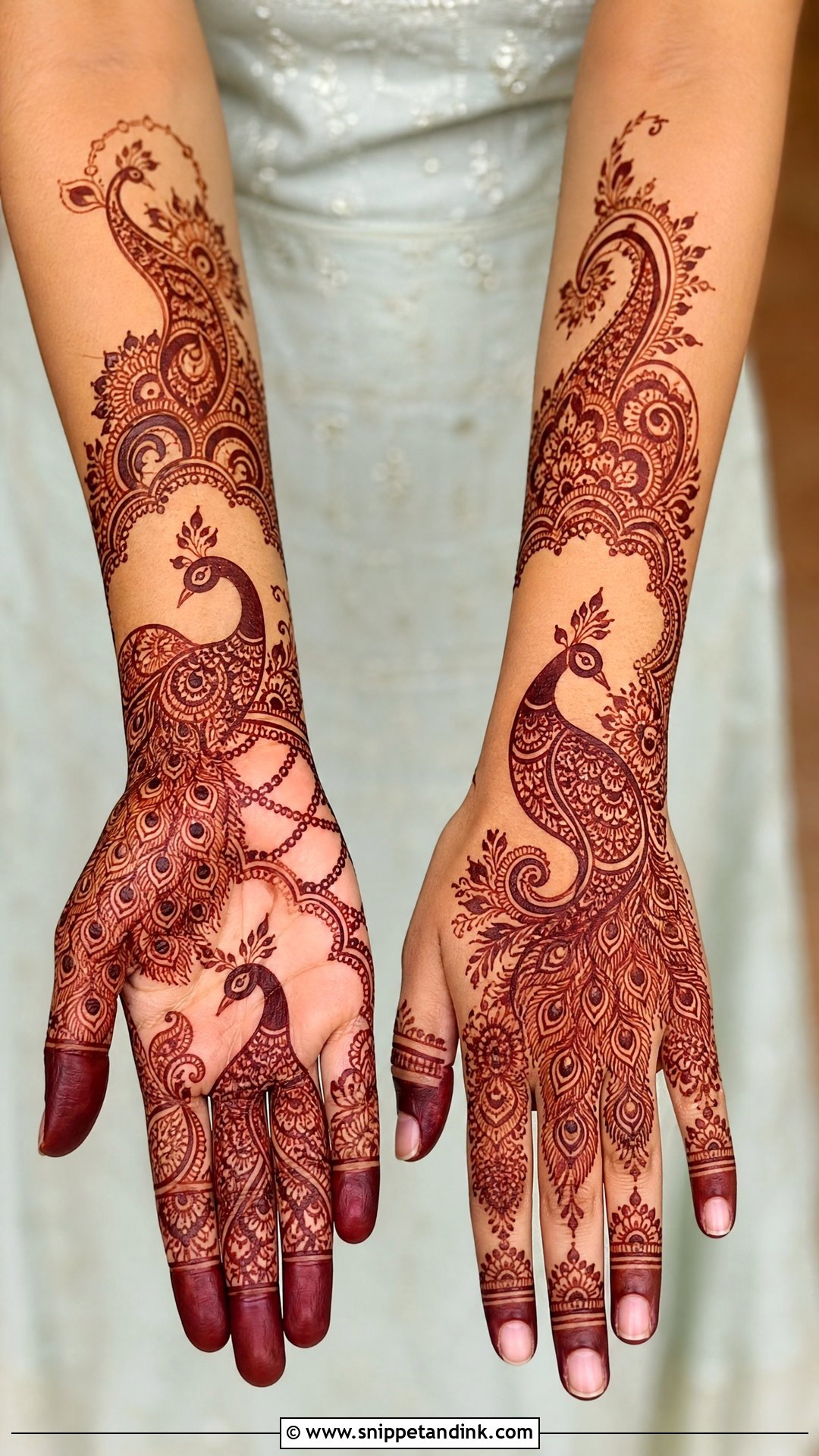 Peacock Bridal Mehndi Design - Snippet and Ink - 25 Bridal Hand Mandhi Mehndi Design Ideas