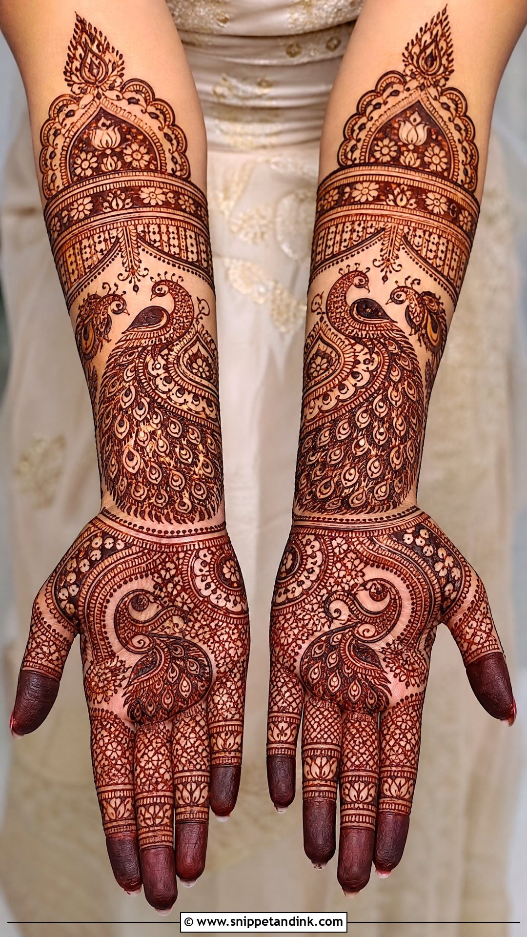 Peacock Bridal Mehndi Design - Snippet and Ink - 25 Mehndi Designs for Wedding