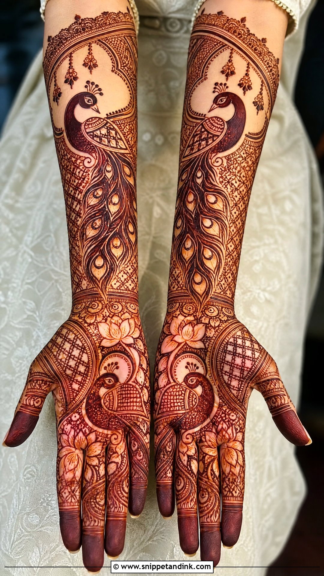 Peacock Bridal Mehndi Design - Snippet and Ink - 25 Traditional Indian Bridal Mehndi Designs
