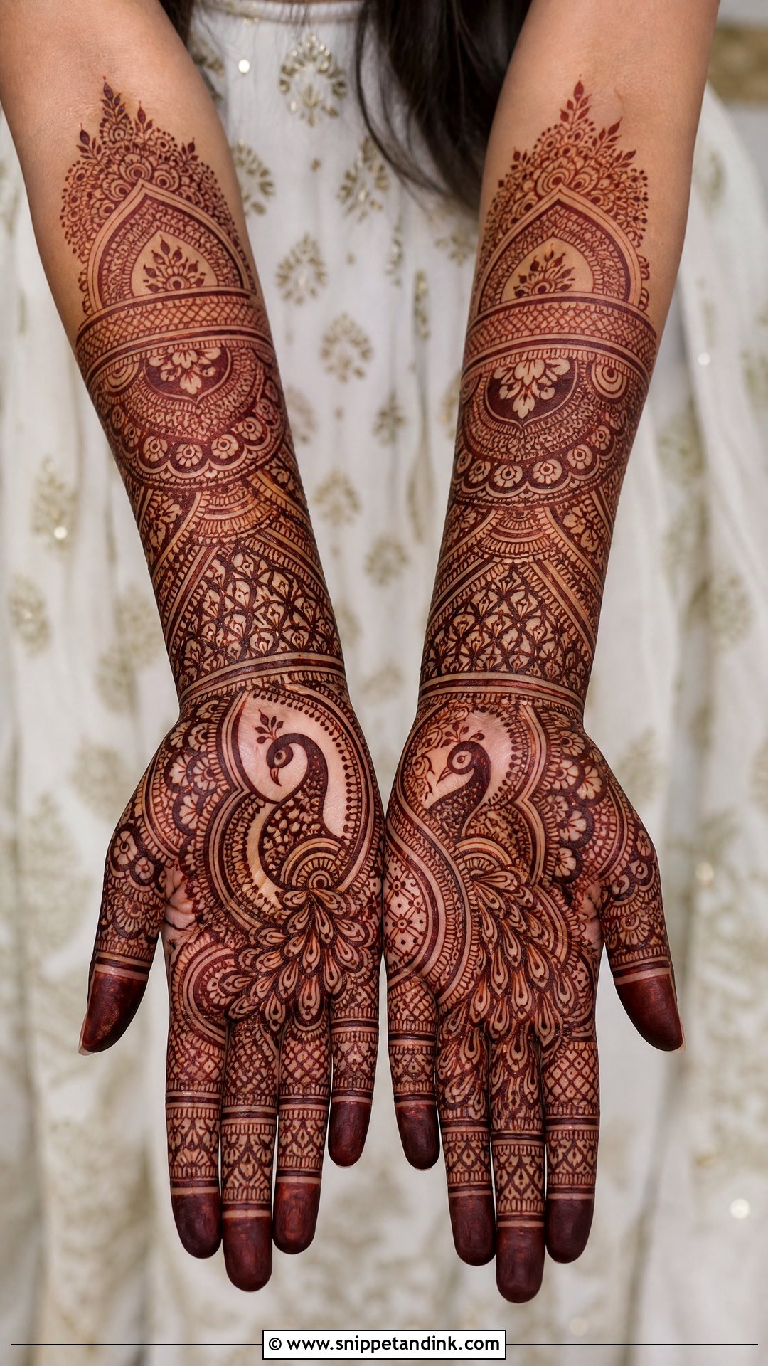 Peacock Bridal Mehndi Design - Snippet and Ink - 25 Trending Mehndi Designs 2025