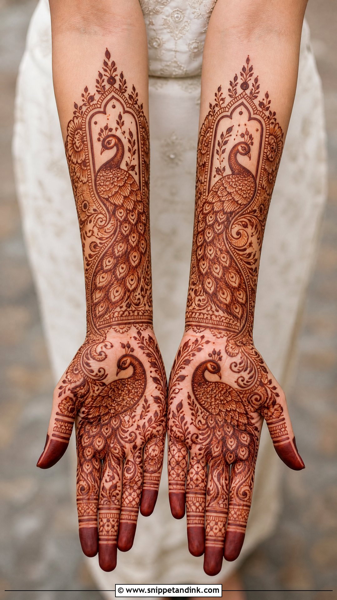 Peacock Bridal Mehndi Design - Snippet and Ink - 20 Bridal Mehndi Design Indian Weddings Ideas