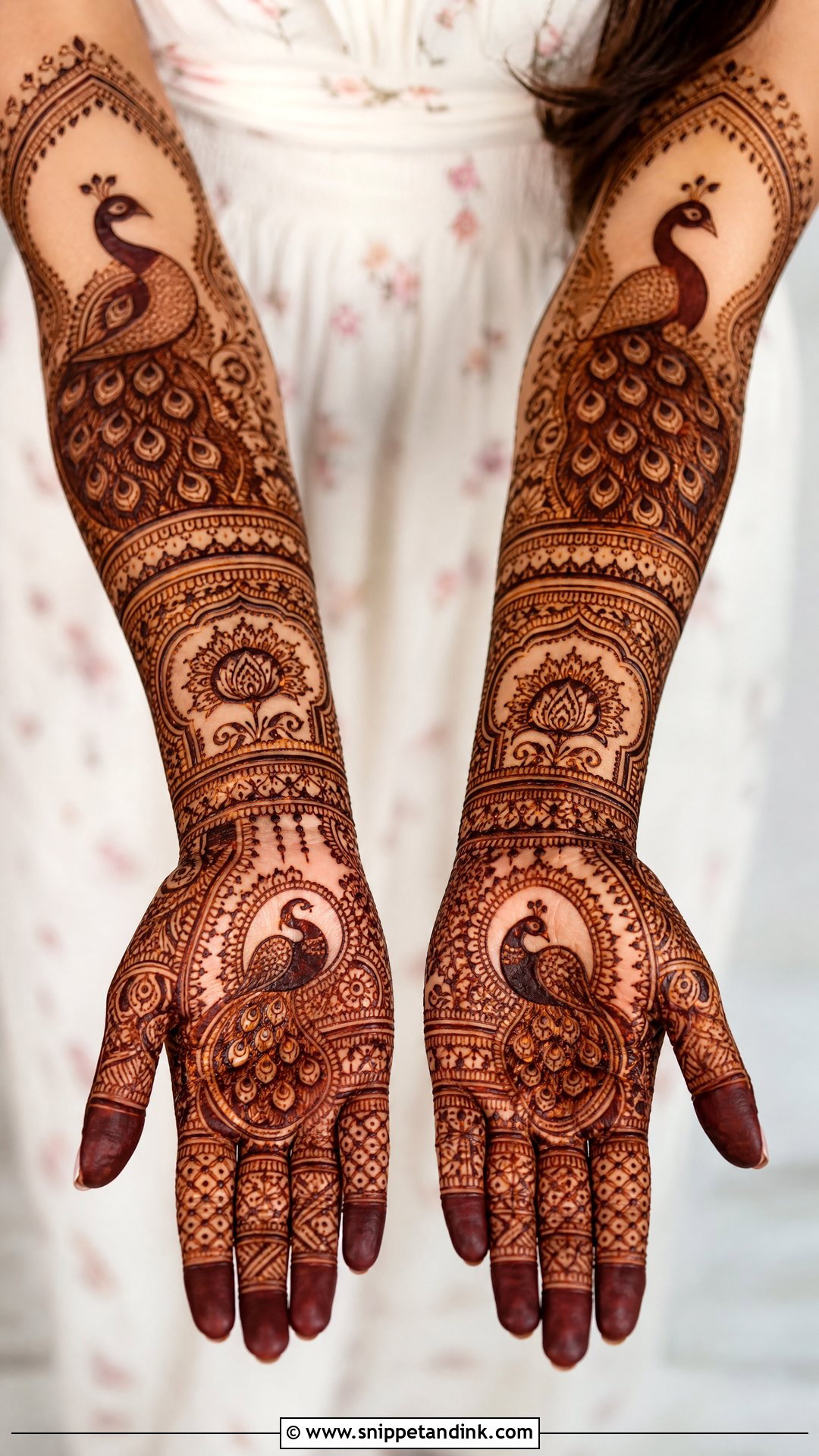 Peacock Bridal Mehndi Design - Snippet and Ink - 25 Wedding Mehndi Mehandi Design for Bride Ideas