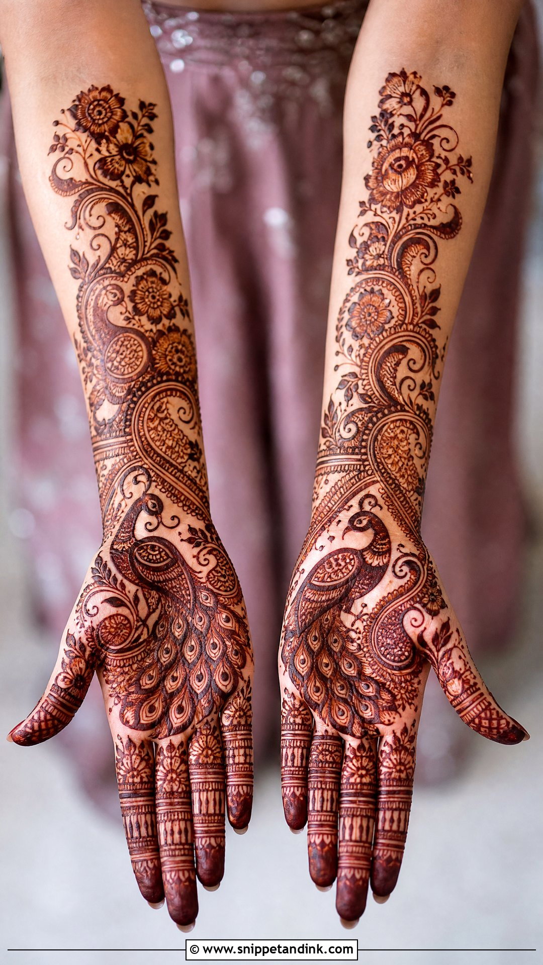 Peacock Bridal Mehndi Design - Snippet and Ink - 30 Indian Bridal Mehndi Designs