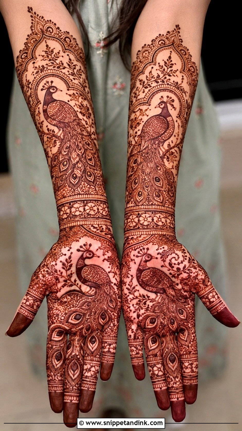 Peacock Bridal Mehndi Design - Snippet and Ink - 30 Latest Unique Bridal Mehndi Designs