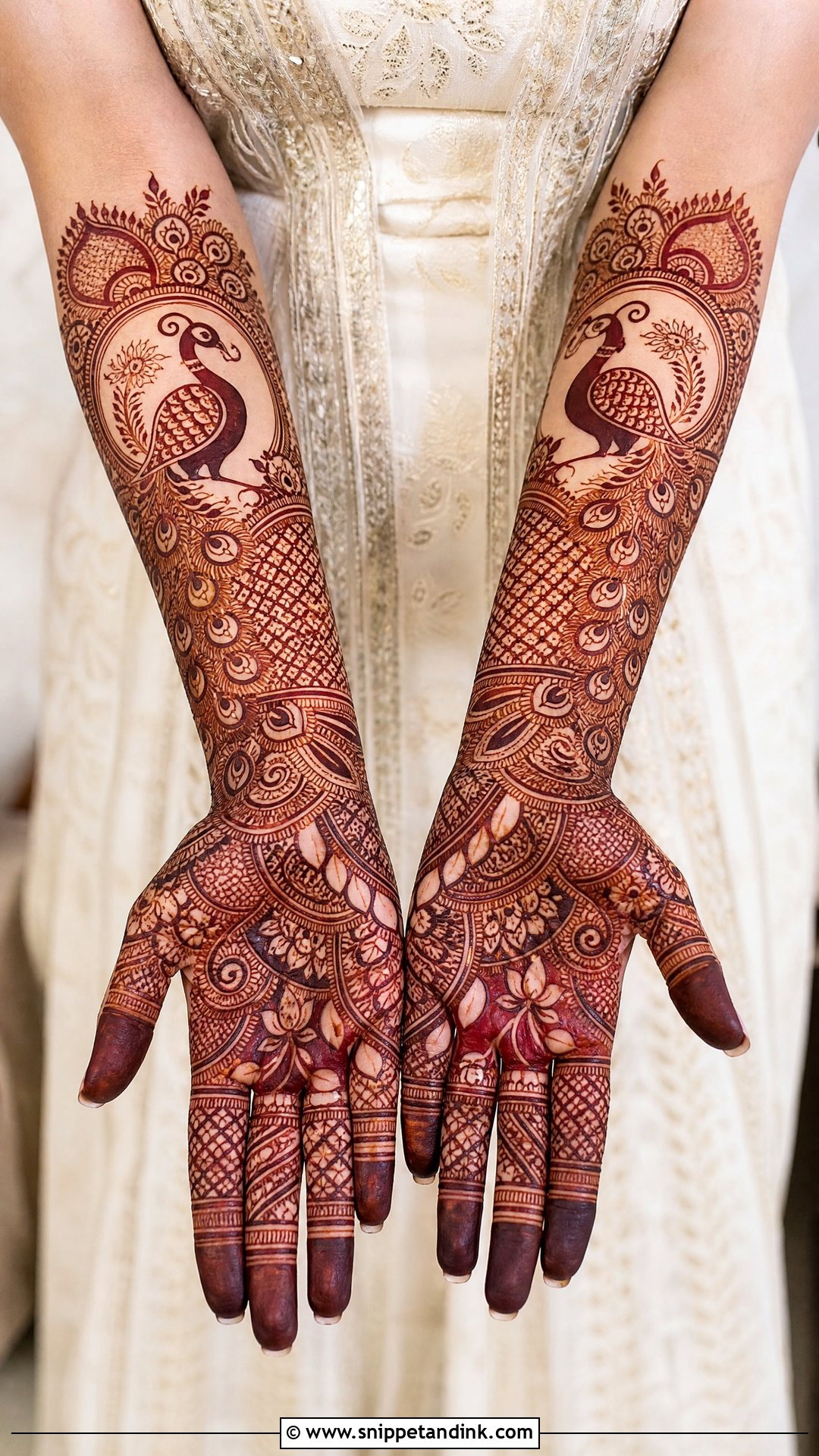 Peacock Bridal Mehndi Design - Snippet and Ink - 30 Mehndi Designs for Bride