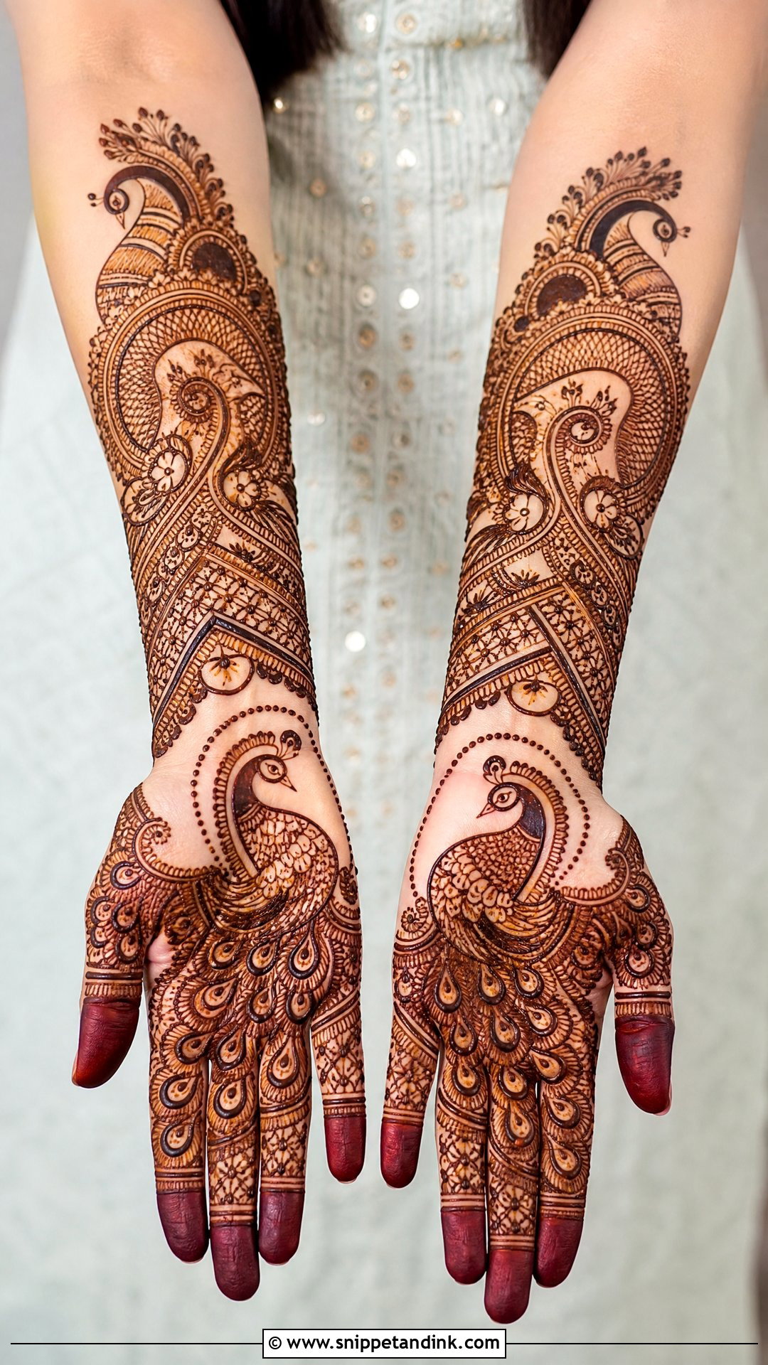 Peacock Bridal Mehndi Design - Snippet and Ink - 30 Unique Bridal Mehndi Designs 2025