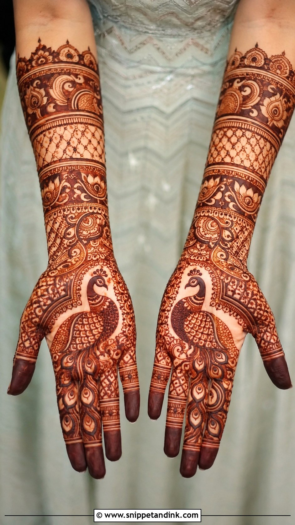 Peacock Bridal Mehndi Design - Snippet and Ink - 35 Latest Bridal Mehndi Designs