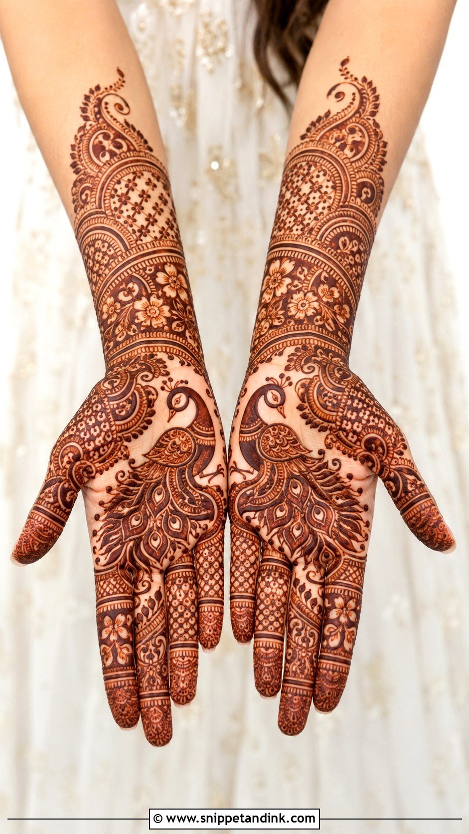 Peacock Bridal Mehndi Design - Snippet and Ink - 35 Unique Bridal Mehndi Designs