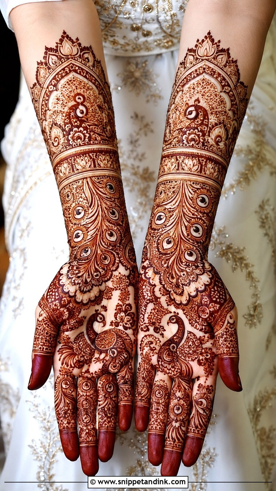 Peacock Bridal Mehndi Design - Snippet and Ink - 35 Wedding Mehndi Designs