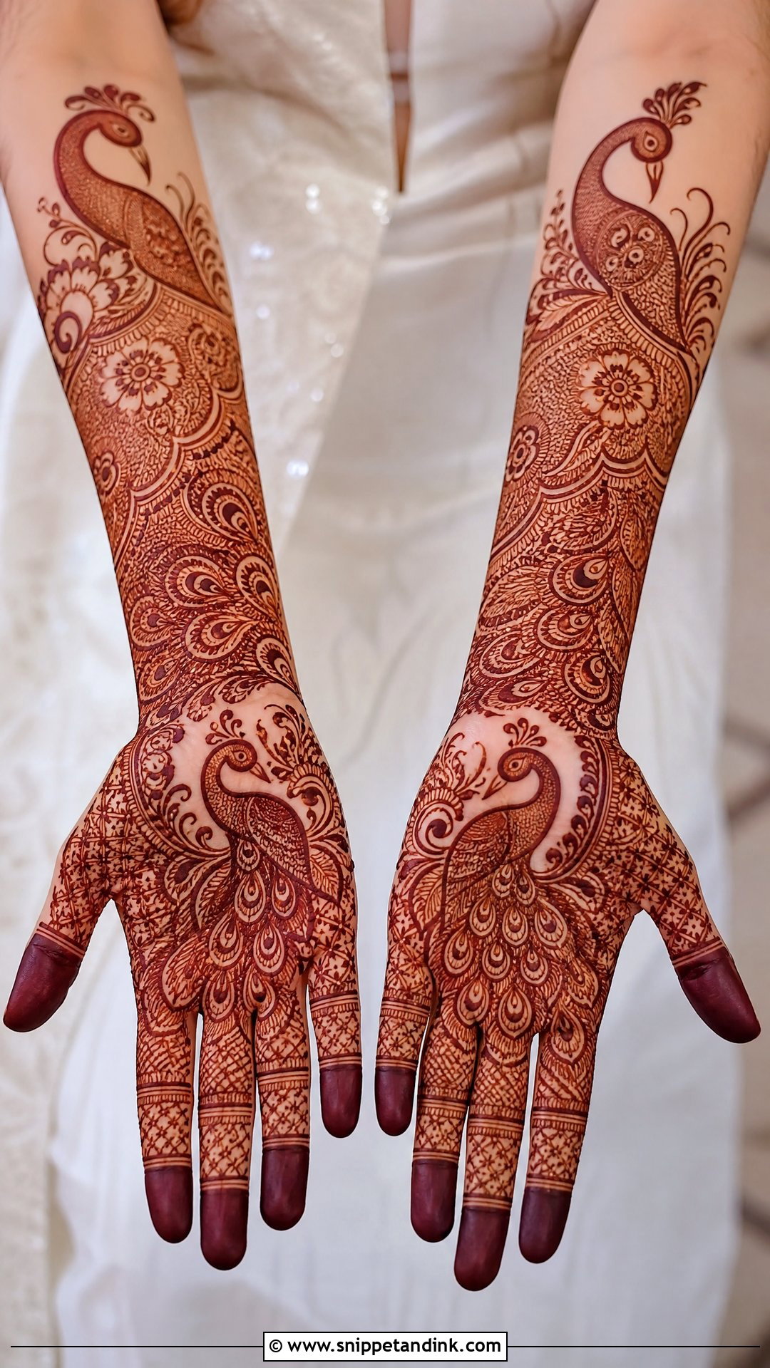 Peacock Bridal Mehndi Design - Snippet and Ink - 20 Bridal Mehndi Latest Design Ideas