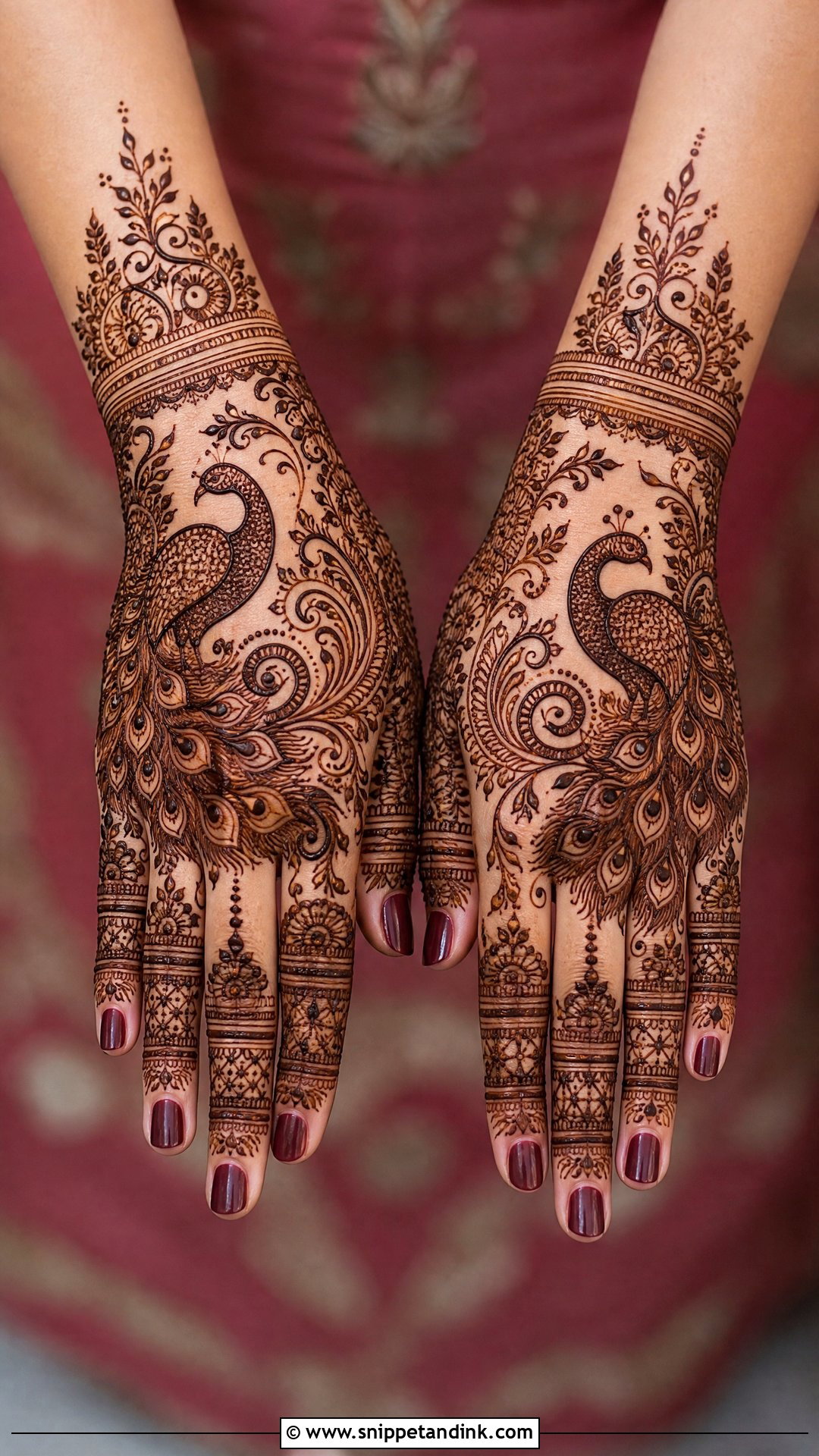 Peacock Bridal Mehndi Design - Snippet and Ink - 20 Bridal Mehndi Mehandi Designs for Hands Brides Indian Weddings