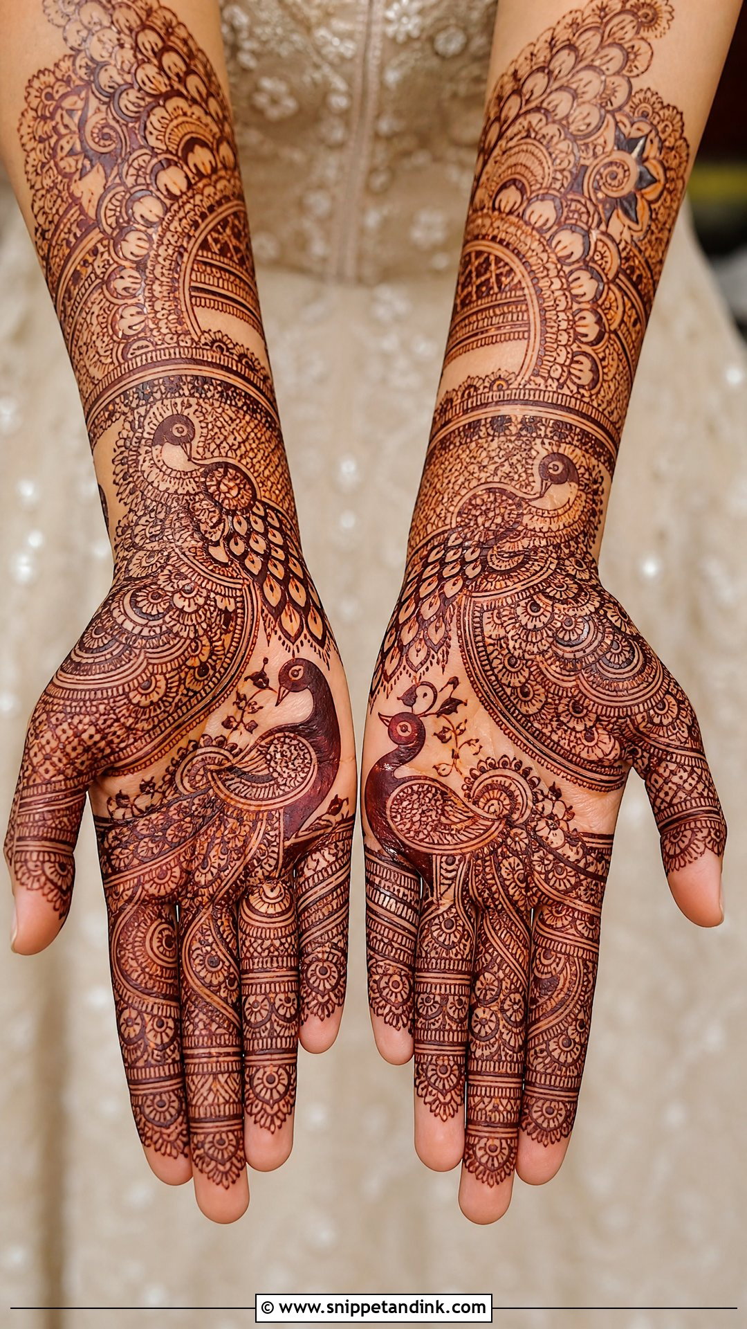 Peacock Bridal Mehndi Design - Snippet and Ink - 20 Bridal Mehndi Startup Design Ideas
