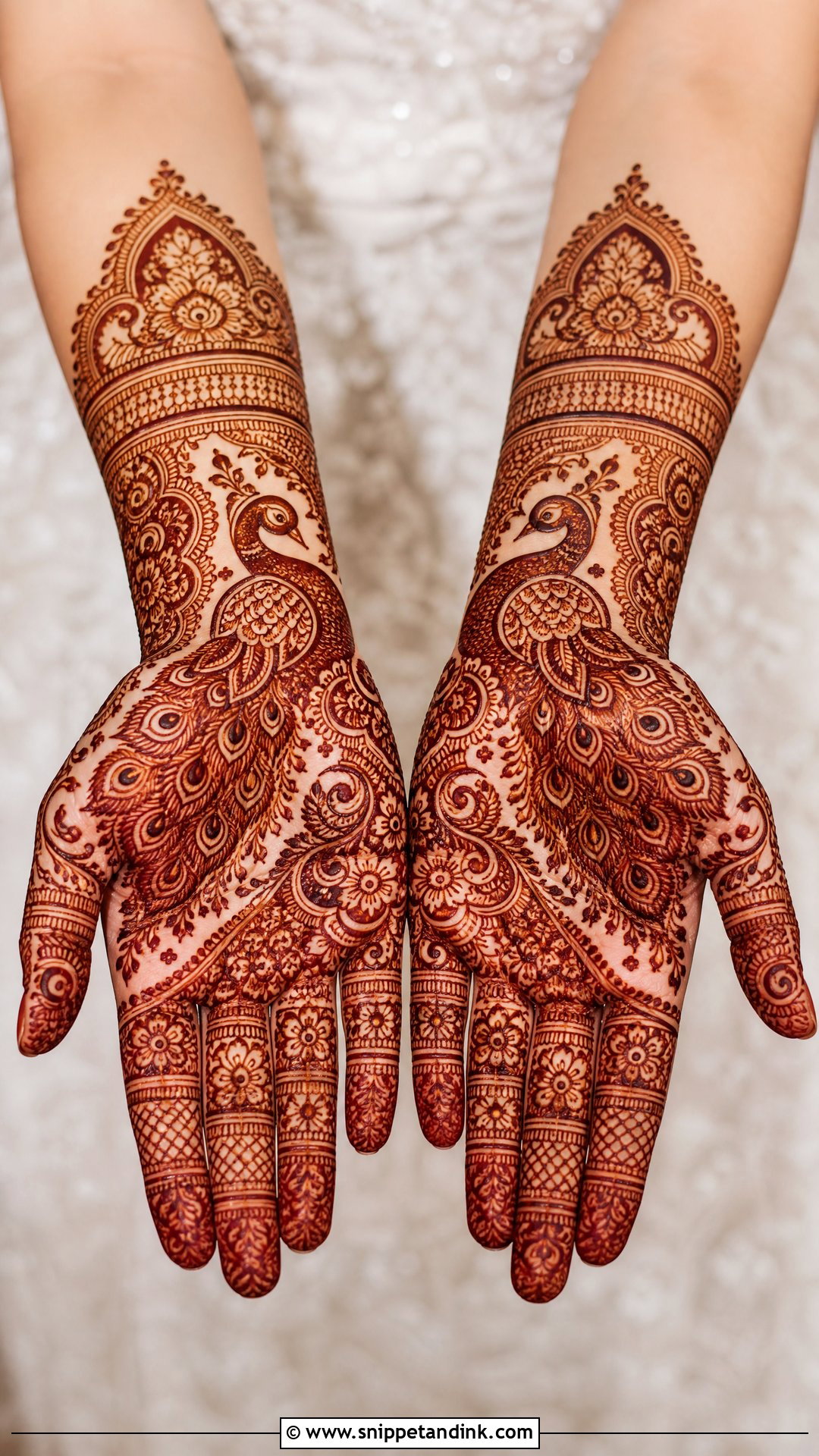 Peacock Bridal Mehndi Design Front Hand - Snippet and Ink - 20 Bridal Mehndi Designs Front Hands Brides