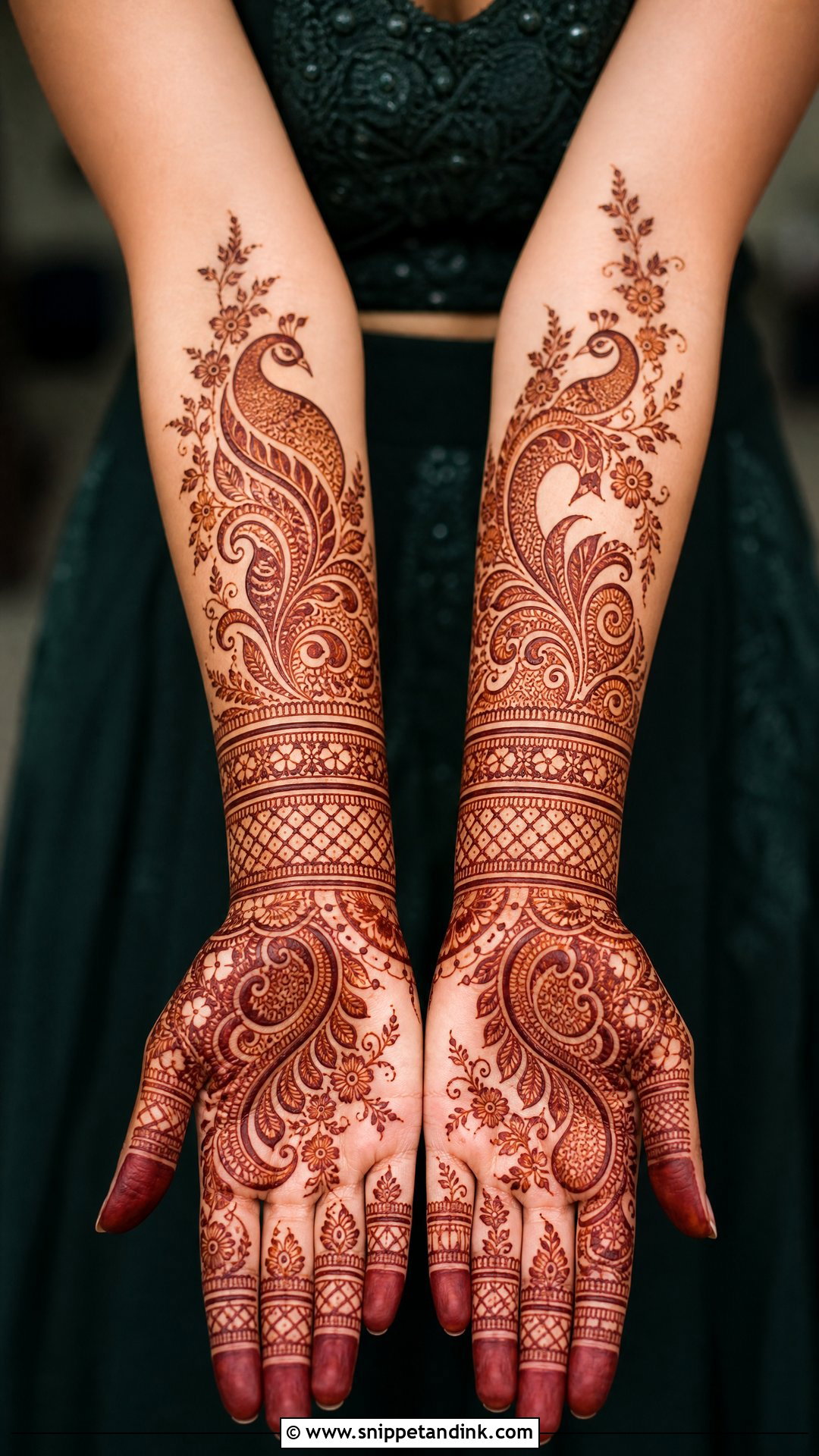 Peacock Bridal Mehndi - Snippet and Ink - 20 Indian Bridal Mehndi Designs Brides