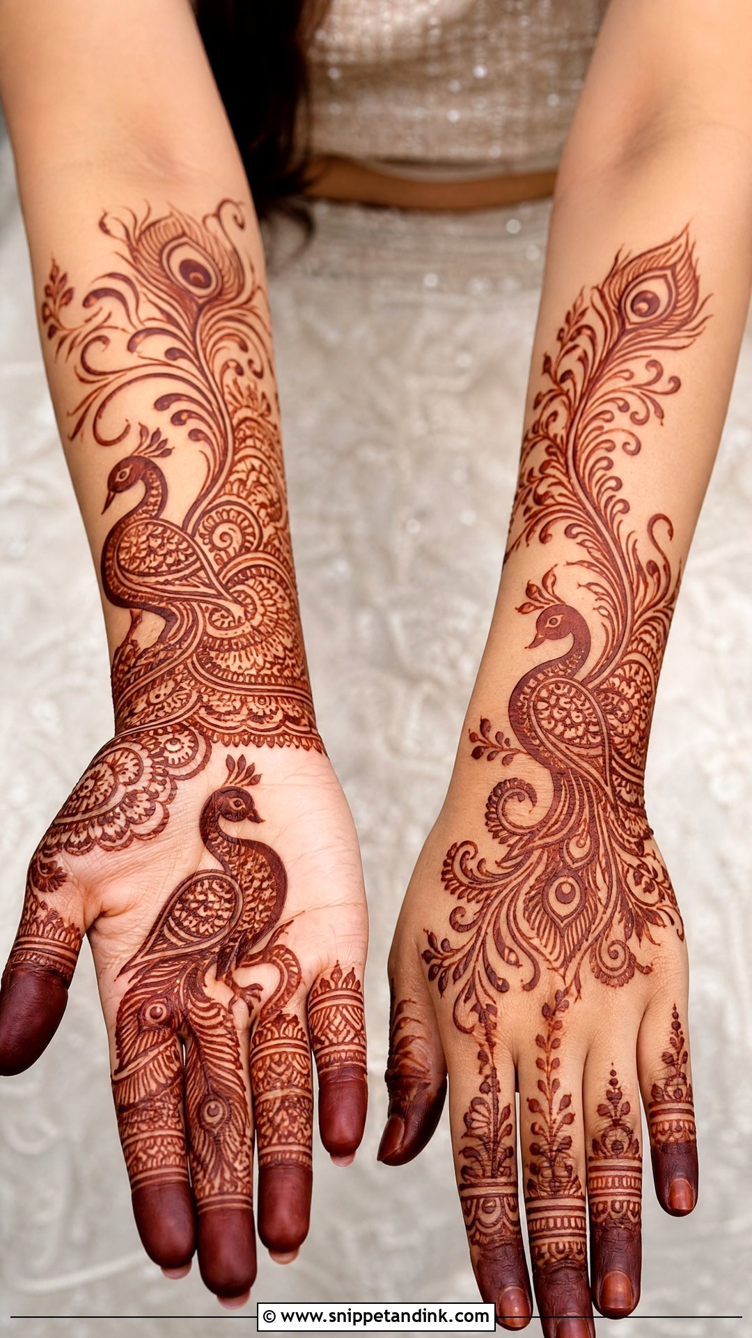 Peacock Bridesmaid Mehndi Design - Snippet and Ink - 25 Mehendi Look for Bridesmaid Ideas