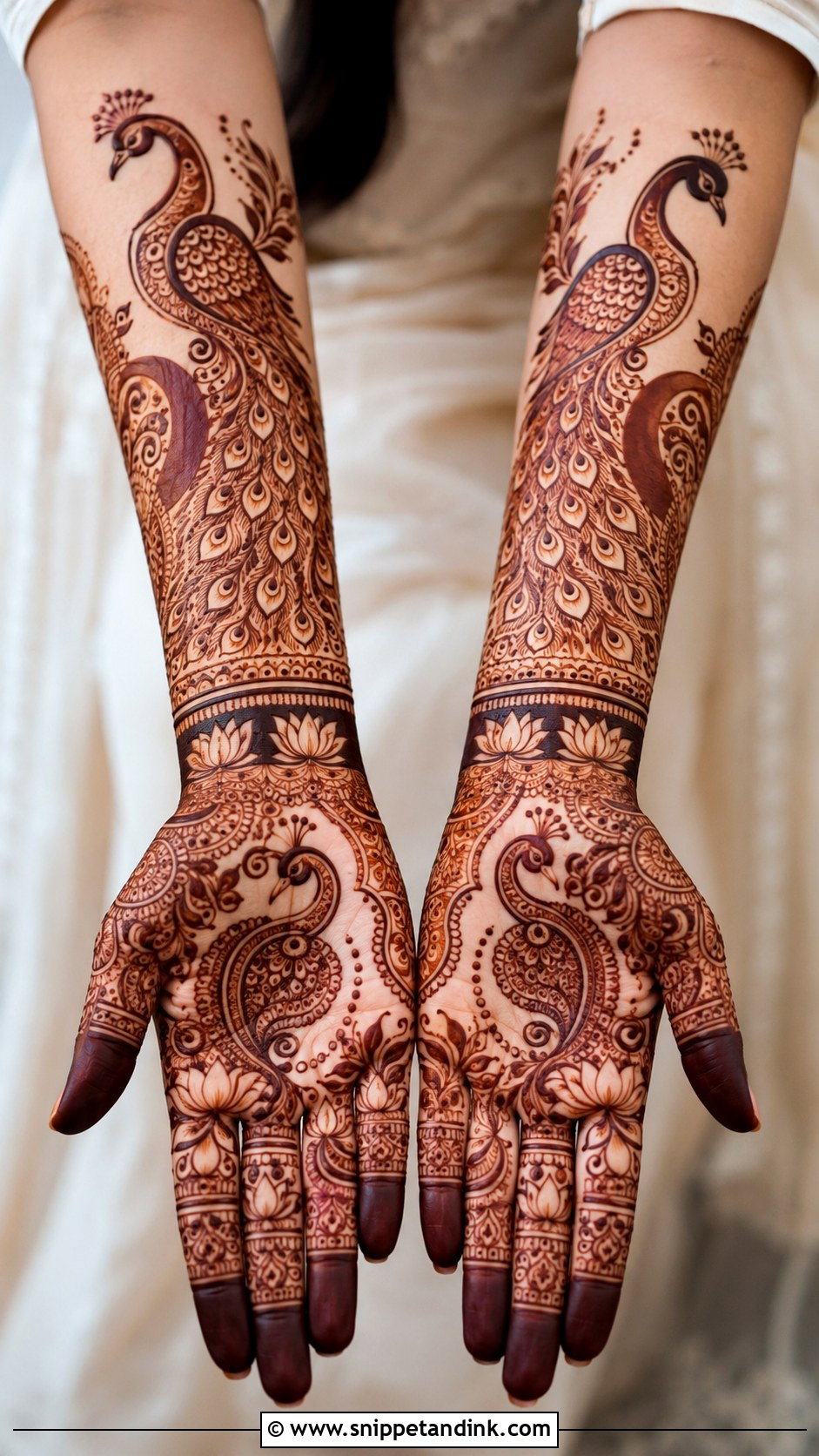 Peacock Dulhan Mehndi Design - Snippet and Ink - 35 Dulhan Mehndi Designs