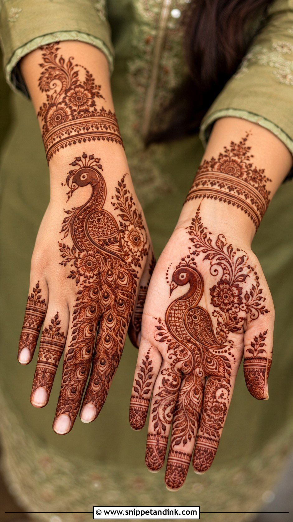 Peacock Eid Mehndi Design - Snippet and Ink - 35 Mehndi Designs for Eid