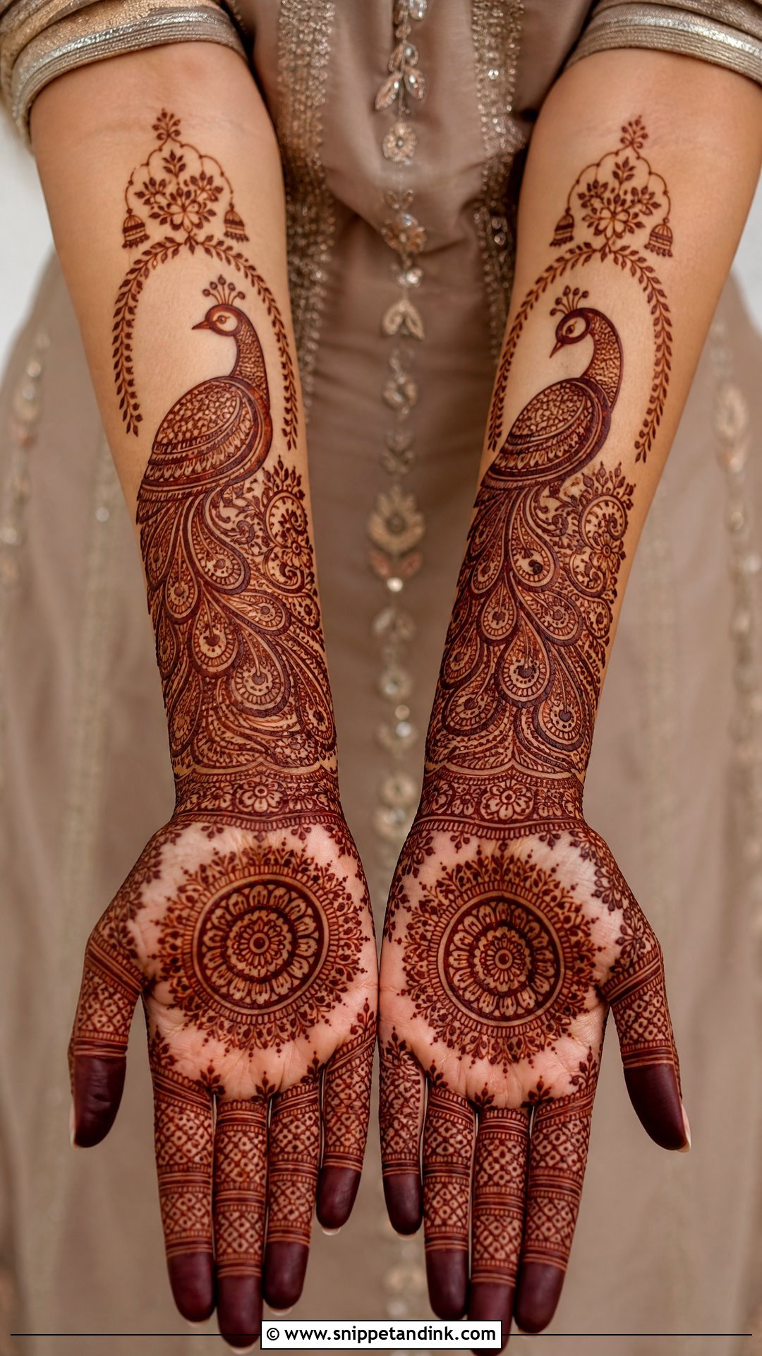 Peacock Engagement Mehendi Design - Snippet and Ink - 30 Engagement Mehendi Design Hands Ideas