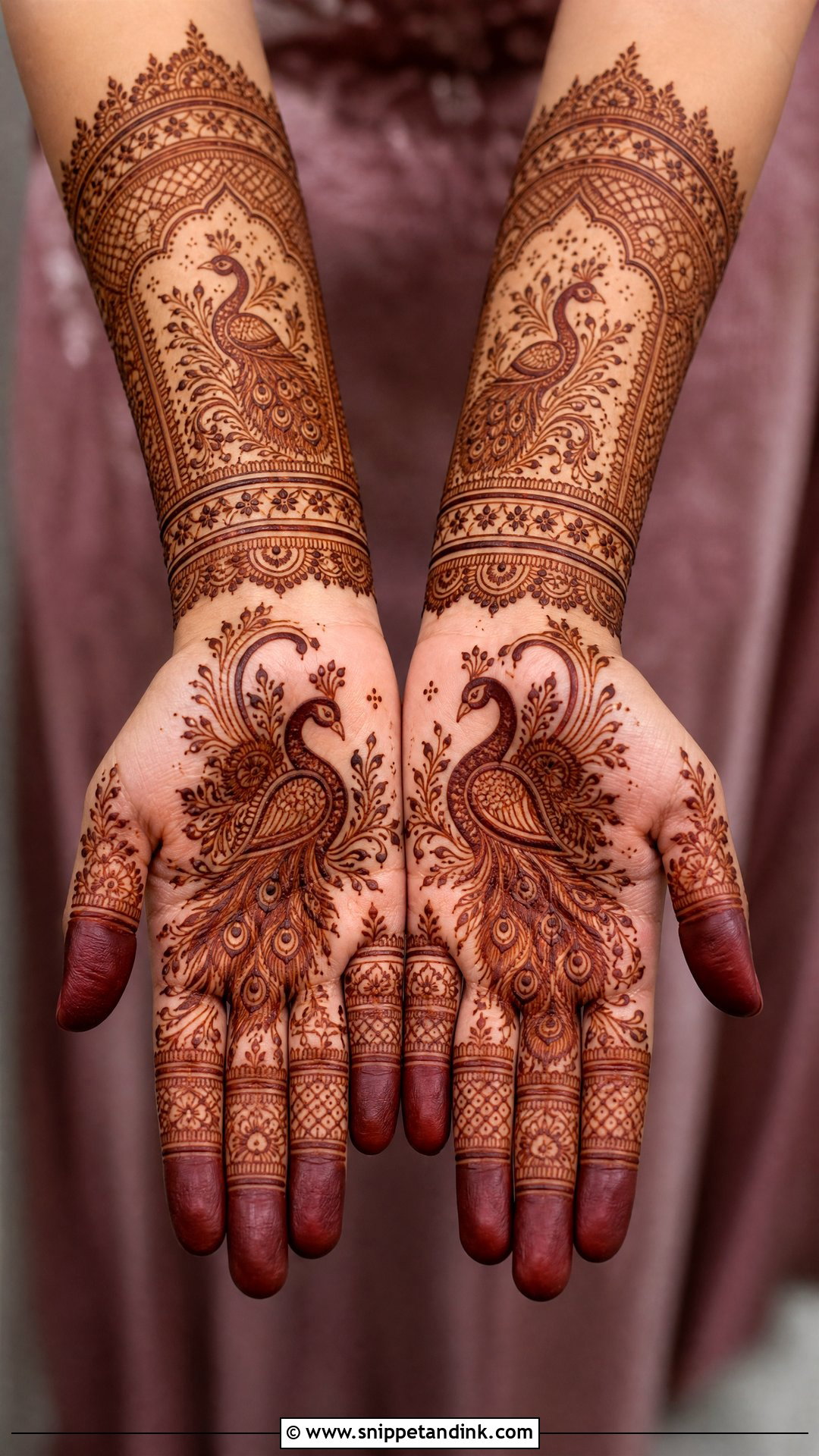 Peacock Engagement Mehndi Design - Snippet and Ink - 20 Unique Engagement Mehndi Designs for Bride