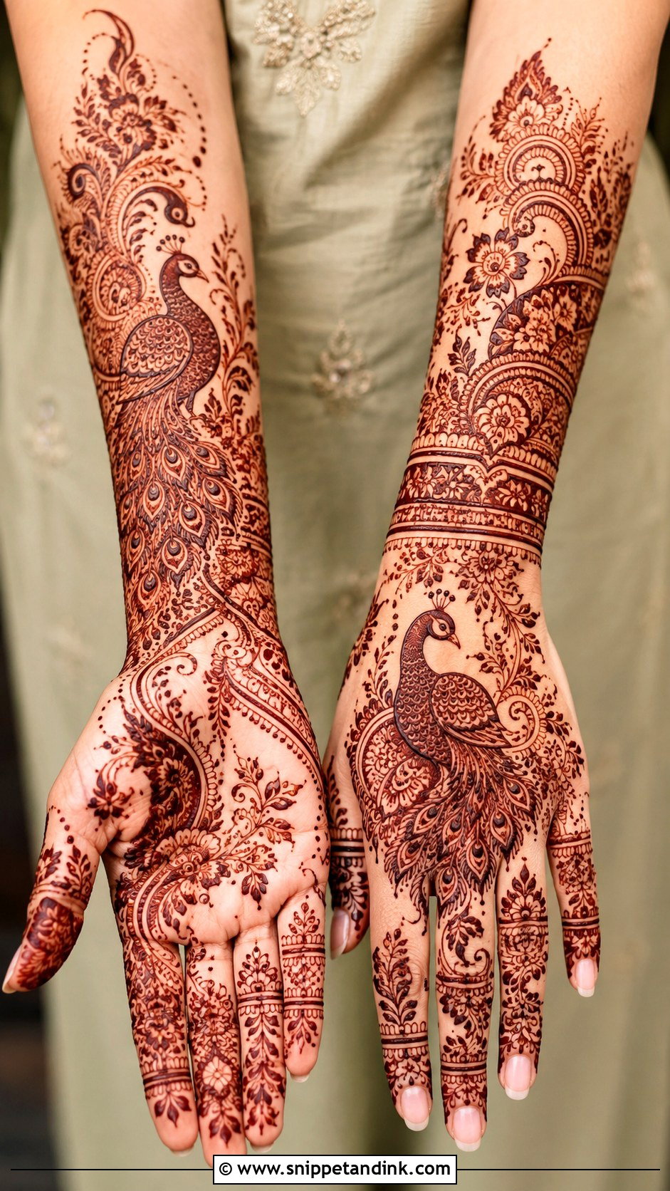 Peacock Fancy Mehndi Design - Snippet and Ink - 35 Fancy Mehndi Designs