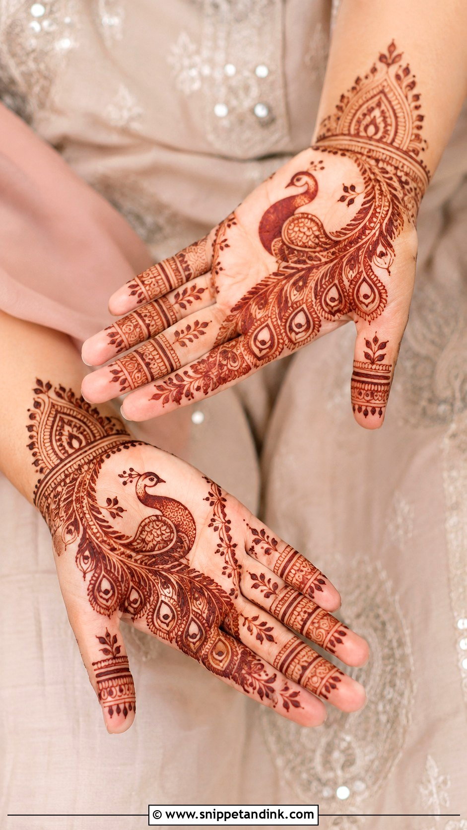 Peacock Front Hand Mehndi Design - Snippet and Ink - 35 Simple Unique Front Hand Mehndi Designs