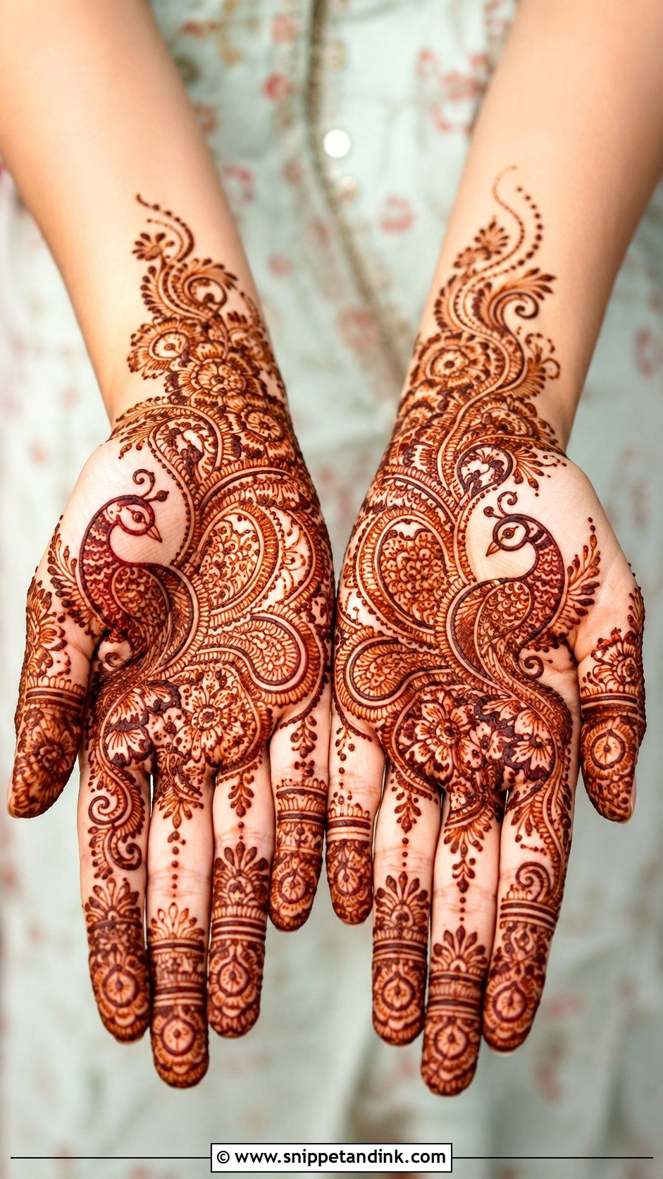 Peacock Front Hand Mehndi Design - Snippet and Ink - 35 Trendy Front Hand Mehndi Designs