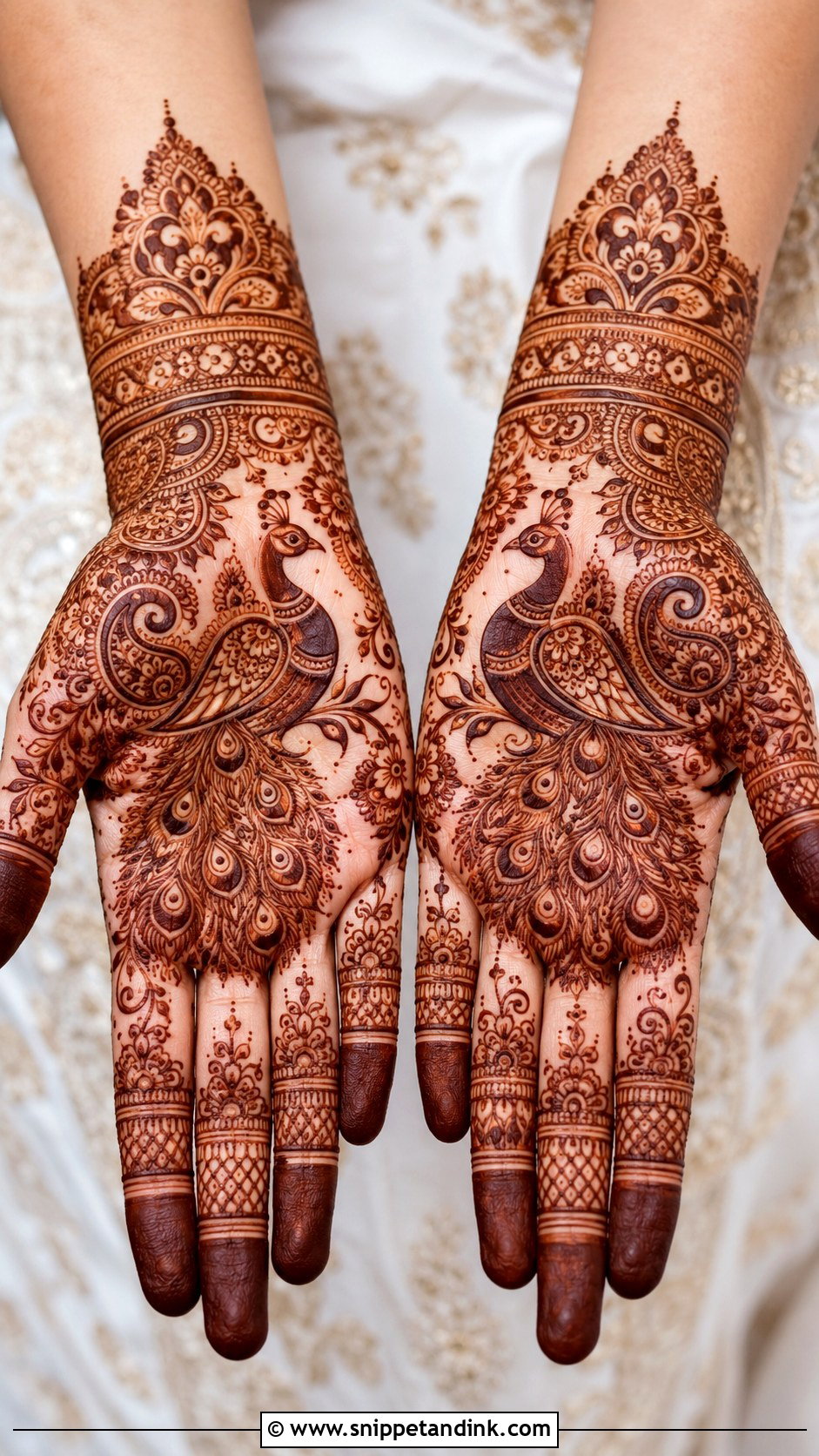 Peacock Front Hand Mehndi Design - Snippet and Ink - 35 Beautiful Front Hand Mehndi Design Ideas