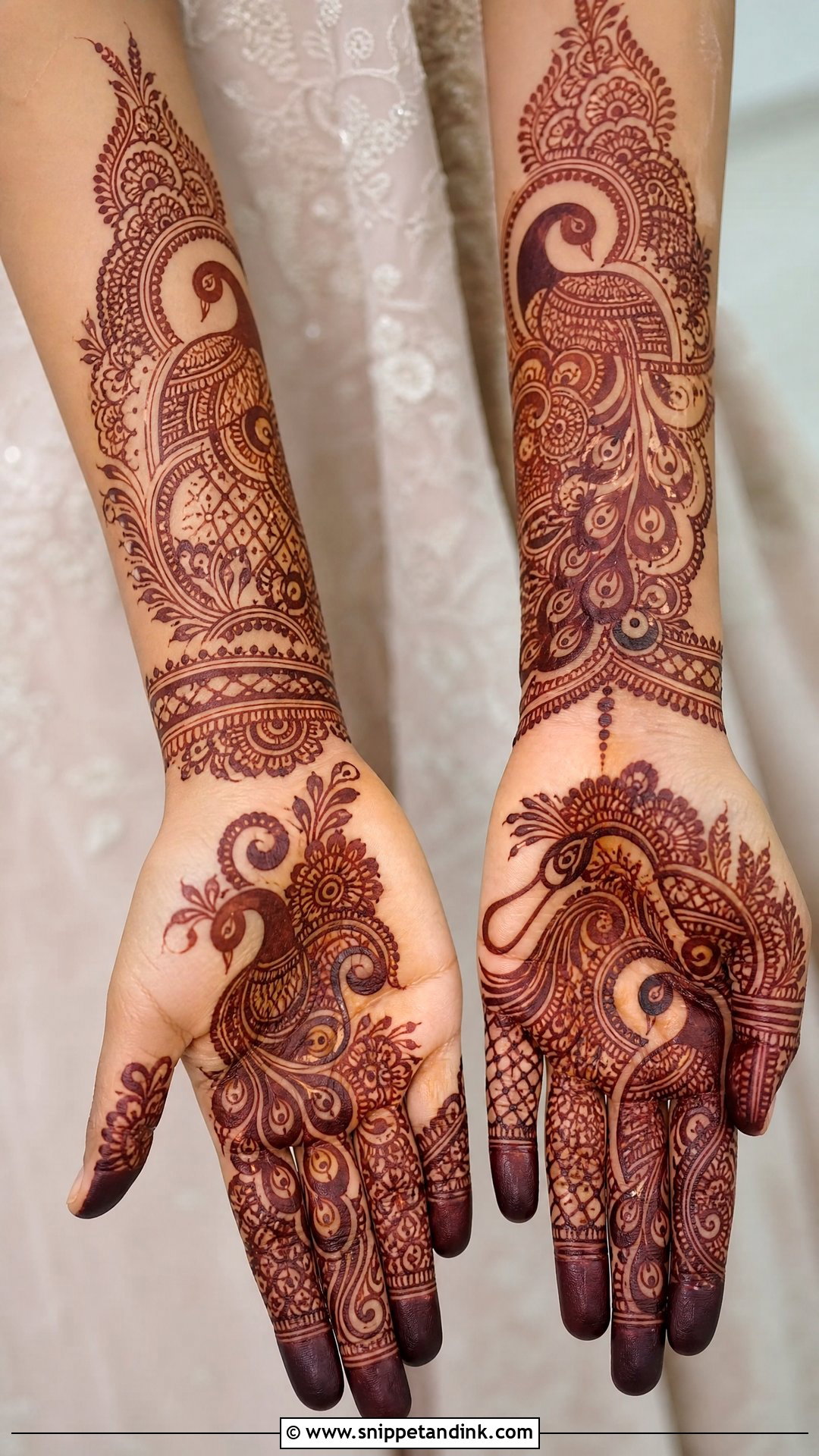 Peacock Groom Mehndi Design - Snippet and Ink - 25 Mehndi Design for Groom Hand Ideas