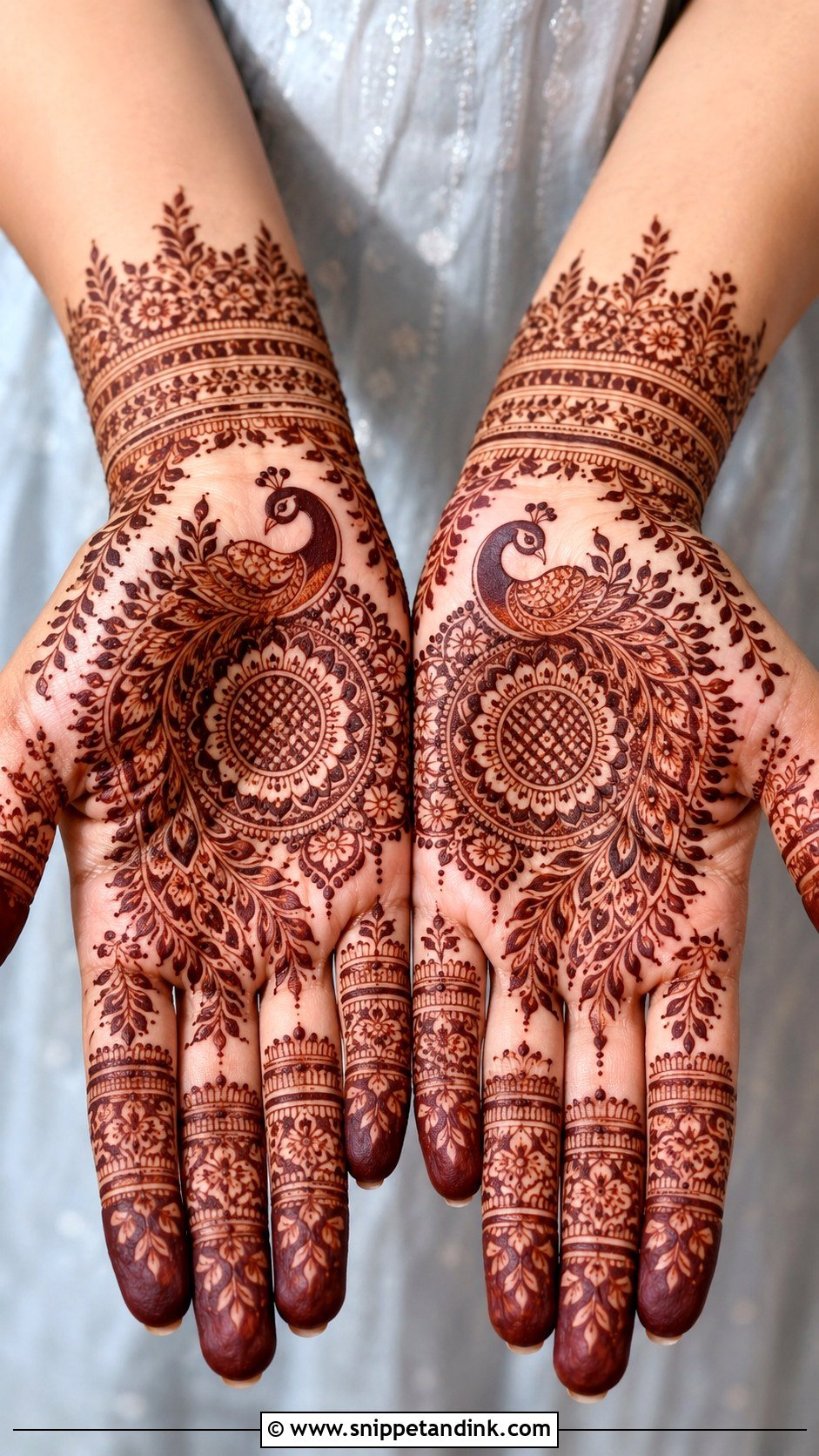 Peacock Mandala Mehndi Design - Snippet and Ink - 35 Peacock Mehndi Designs