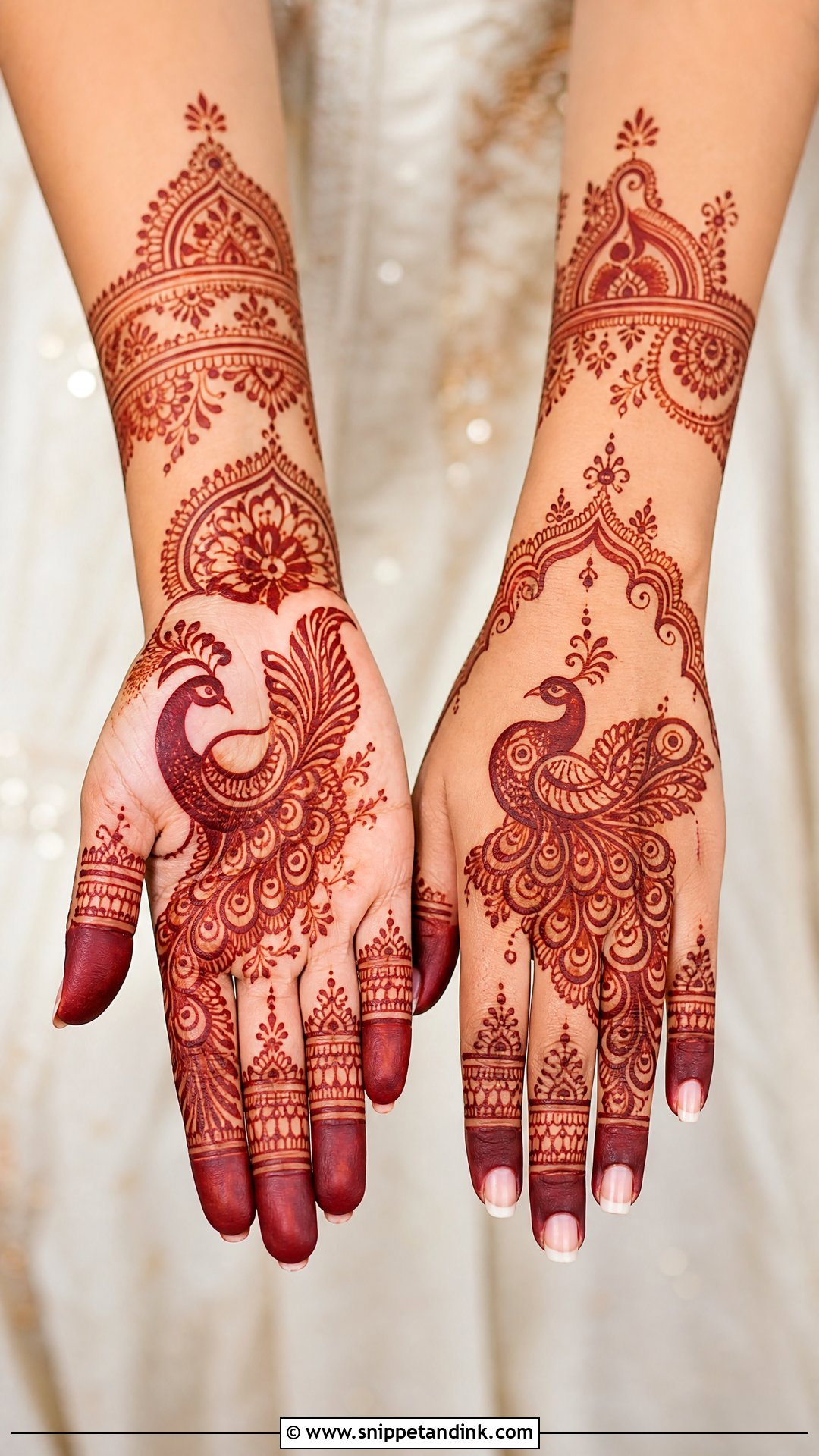 Peacock Mehndi Design - Snippet and Ink - 35 Mehndi Designs