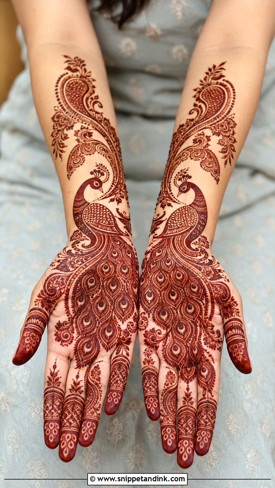 Peacock Mehndi Design - Snippet and Ink - 35 New Style Mehndi Design Ideas