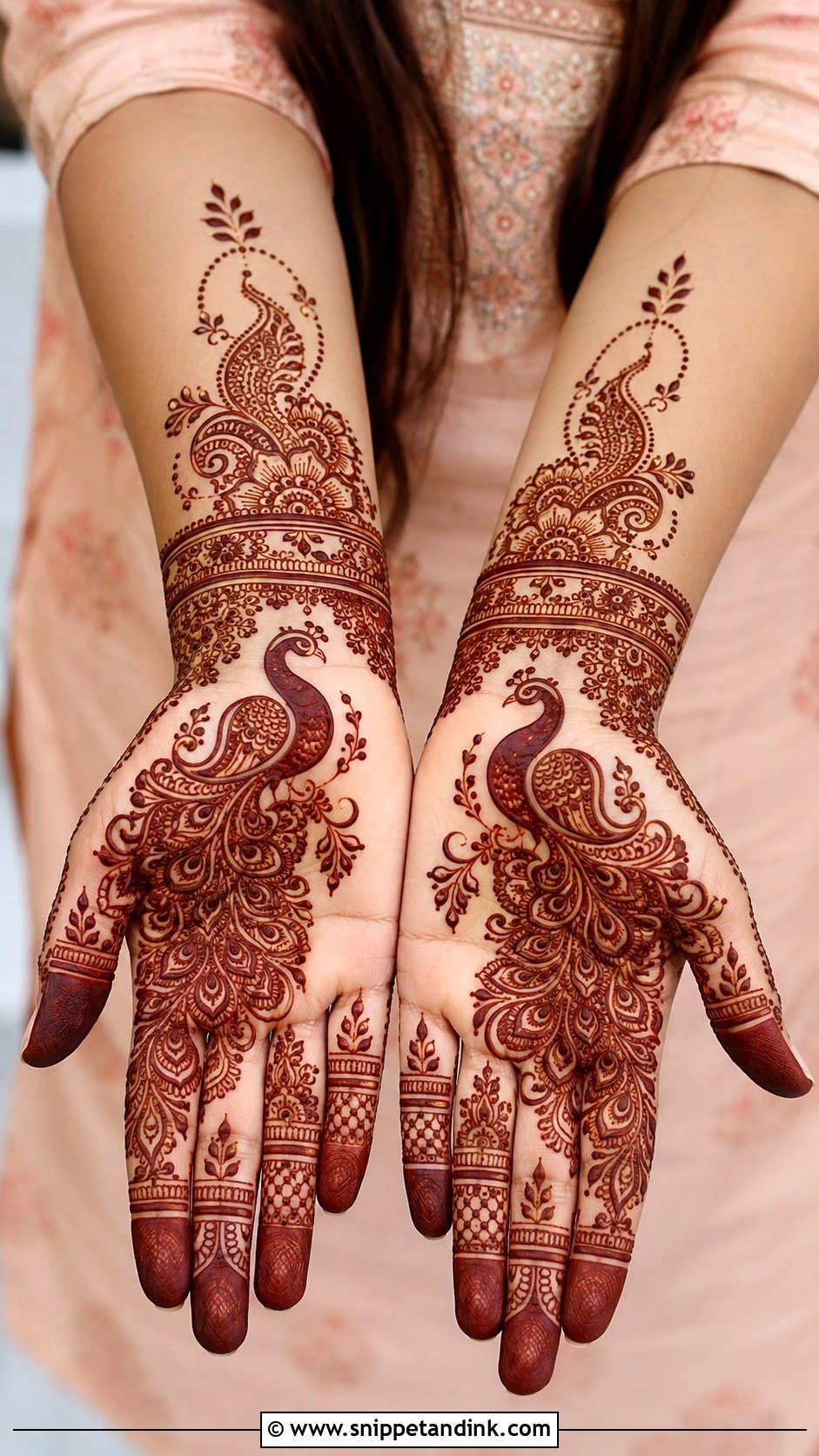 Peacock Mehndi Design - Snippet and Ink - 35 Traditional Mehndi Designs