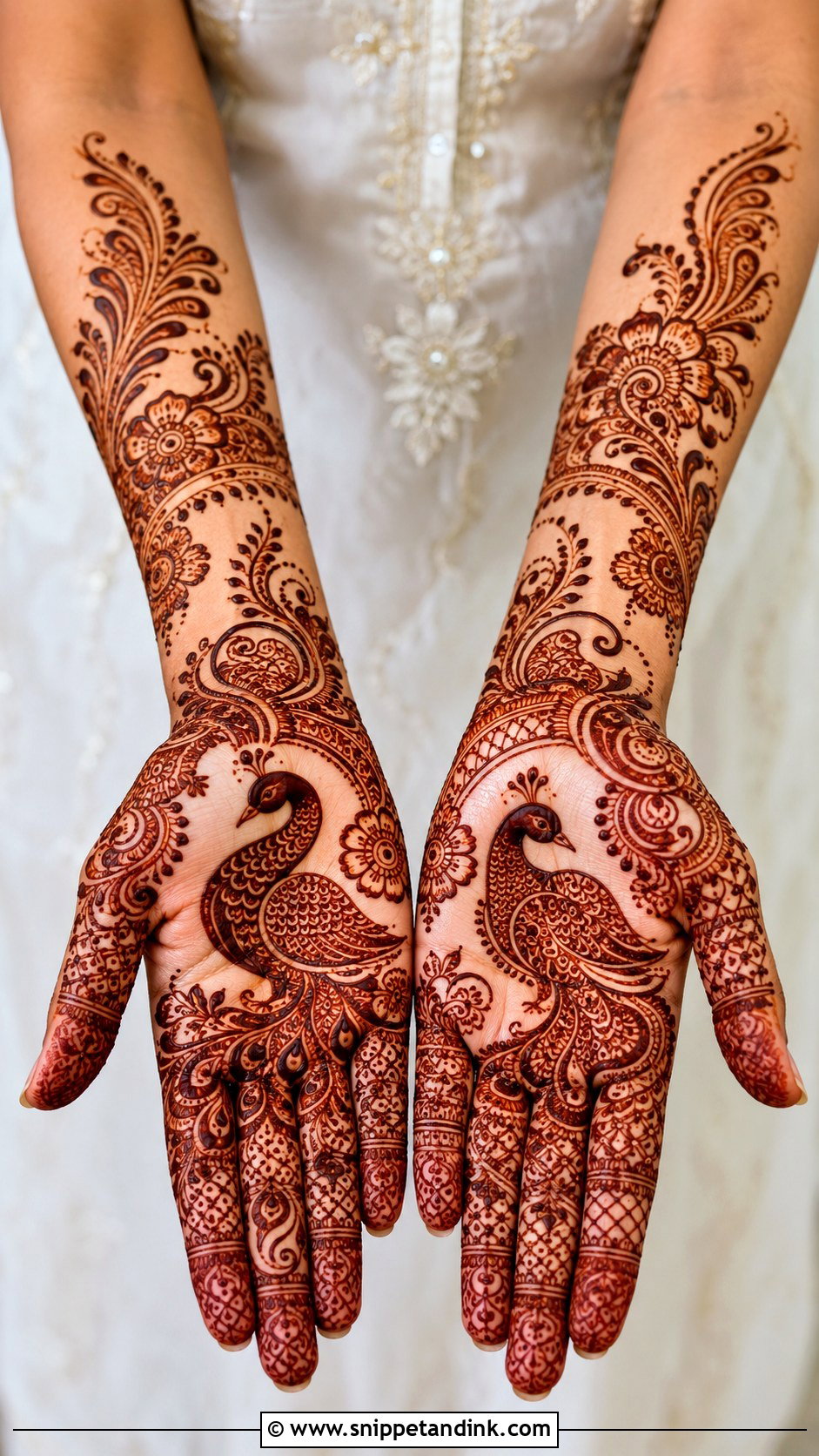 Peacock Mehndi Design - Snippet and Ink - 35 Trending Mehndi Designs