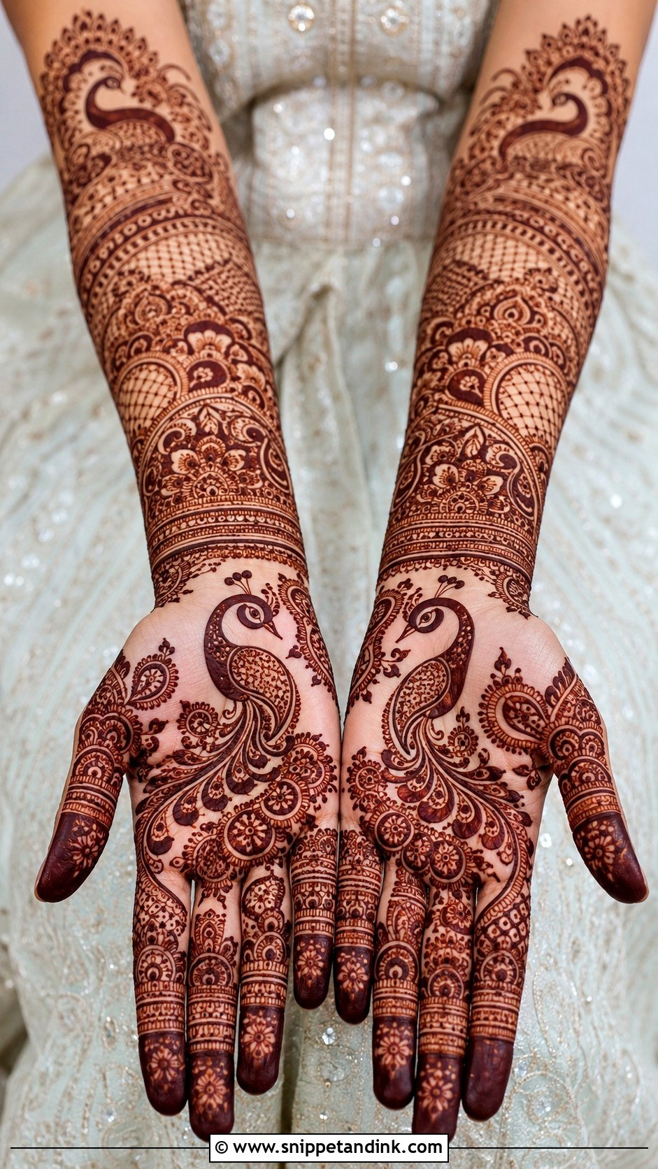 Peacock Mehndi Design - Snippet and Ink - 30 New Trending Mehndi Designs