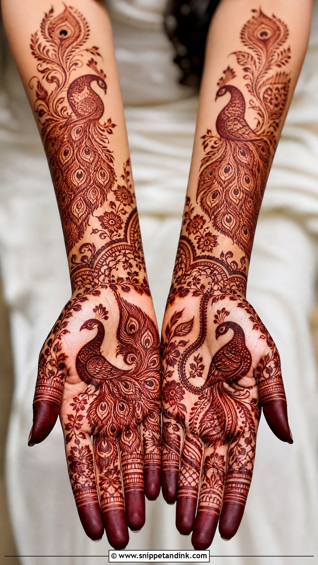Peacock Mehndi Design - Snippet and Ink - 35 Mehndi Design Ideas