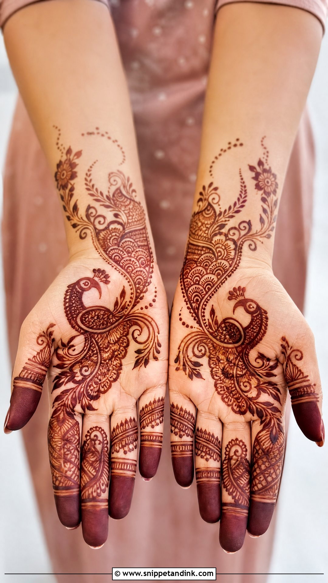 Peacock Mehndi Design For Front Hand - Snippet and Ink - 25 Mehndi New Design Ideas