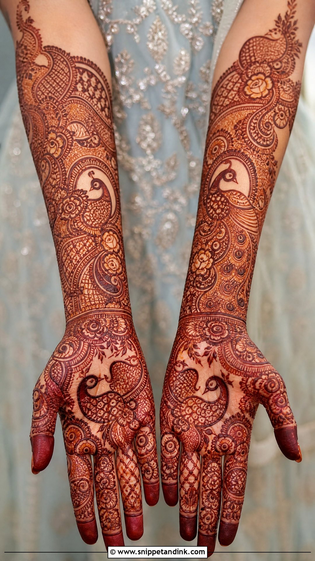 Peacock Nikkah Bridal Mehndi - Snippet and Ink - 20 Mehndi Designs for Nikkah Bride