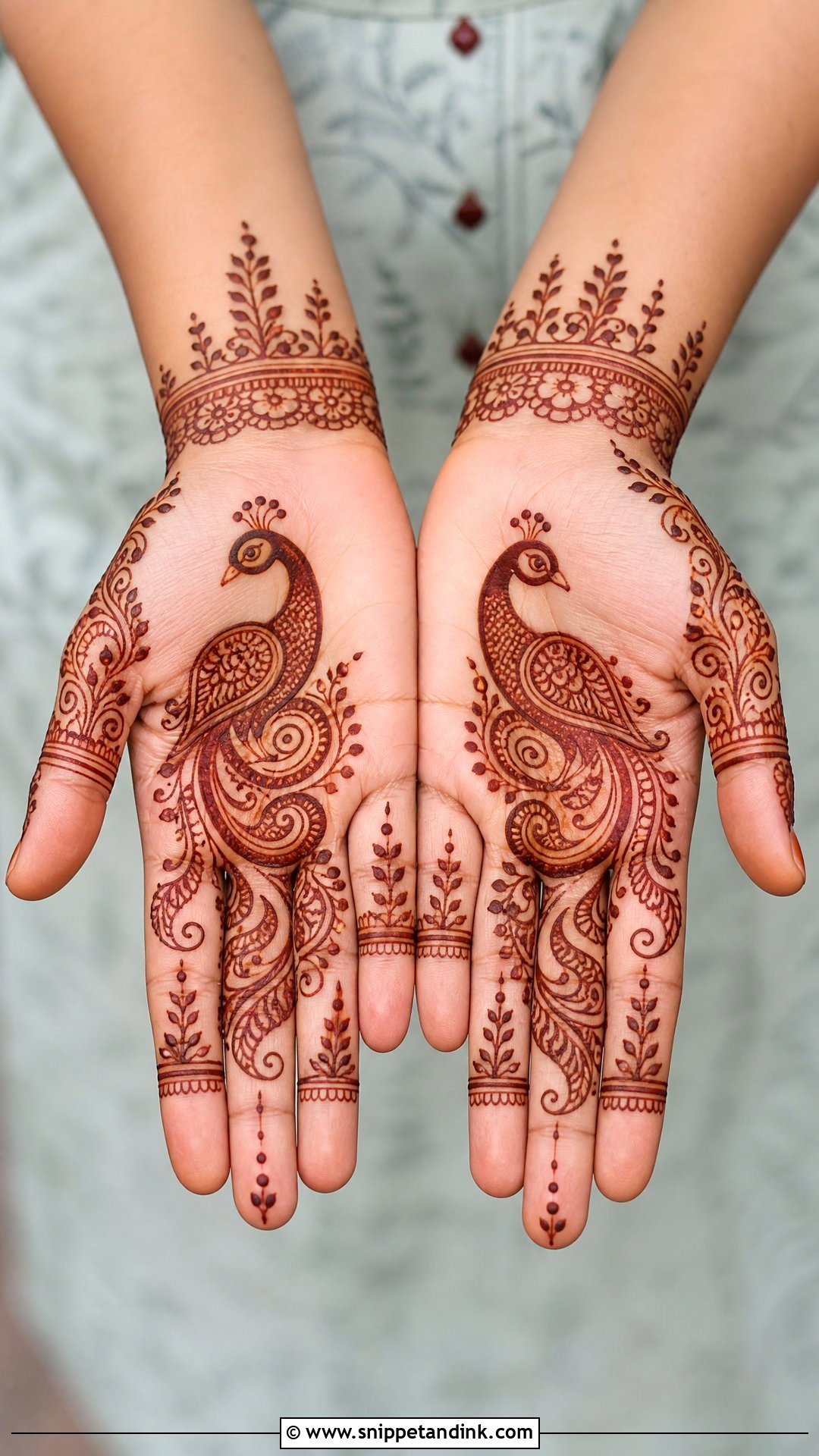 Peacock Normal Mehndi Design - Snippet and Ink - 30 Normal Mehndi Design Ideas